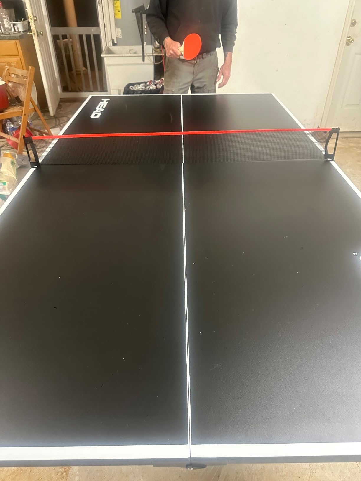 EastPoint Foldable Ping Pong Table, Table Tennis, 2 Paddles, 2 Balls, Net | Folds Into Suitcase Halves, Portable, Easy Setup for Tight Indoor Spaces, Indoor Ping Pong Game Table customer photo 1