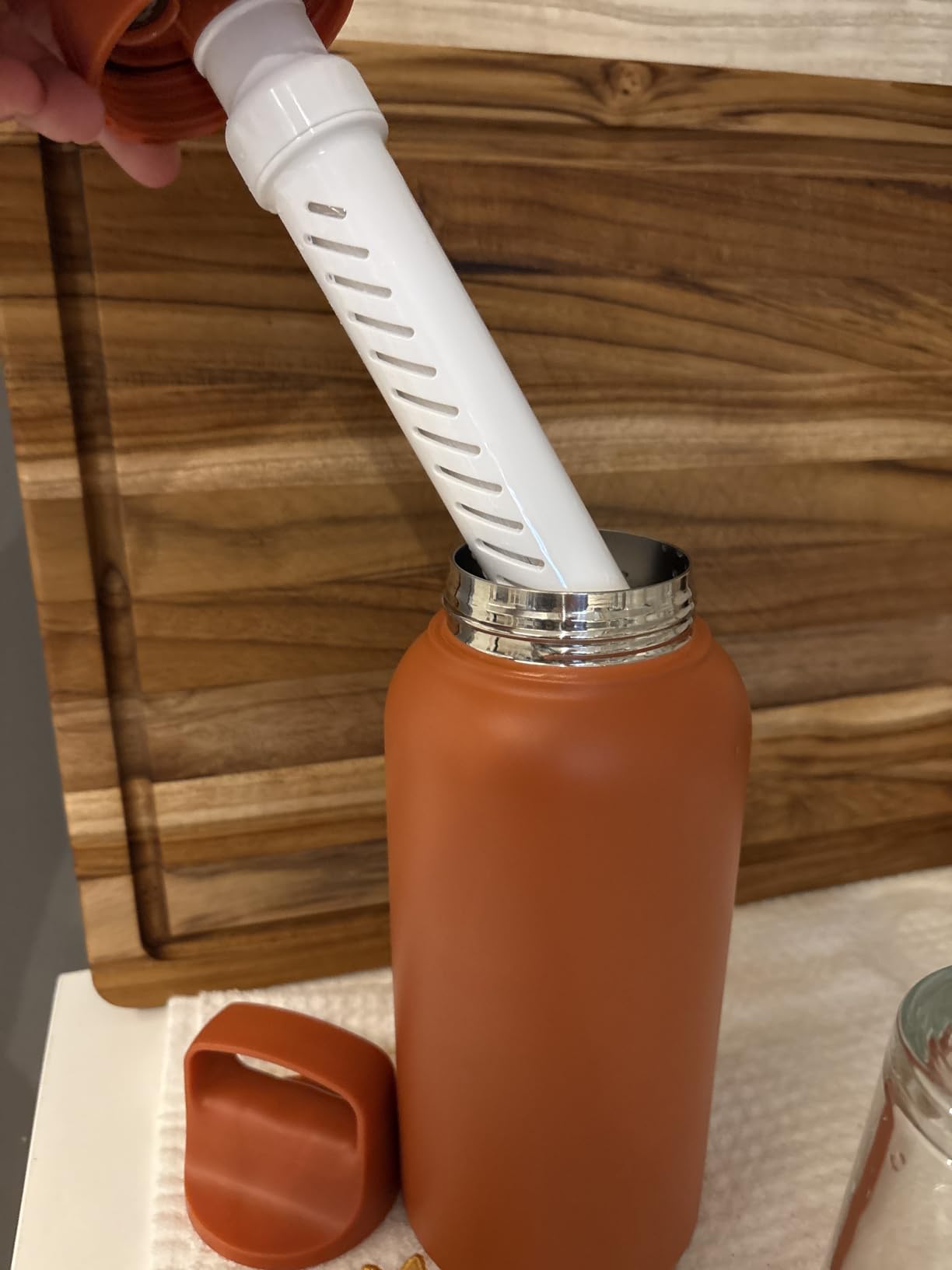 LifeStraw Go Series - Insulated Stainless Steel Water Filter Bottle, 18oz, Laguna Teal customer photo 2