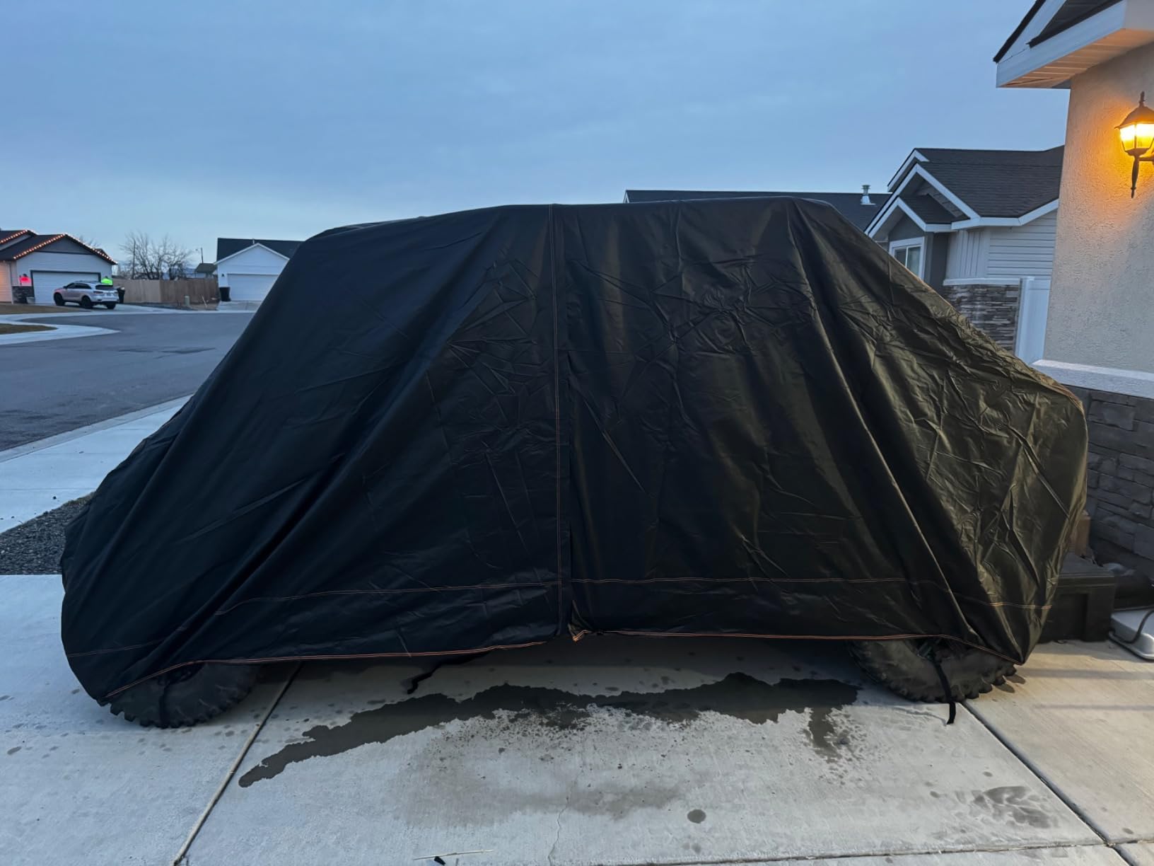 Zippered UTV Cover 4-6 Seater Outdoor UV Protection Storm-Proof Cover | Fit Polaris Ranger 1000 570 Crew, General 4, RZR XP 4, CFMOTO Uforce 1000 XL U10, Zforce 950 4, Talon Pioneer 1000, X3 Max customer photo 2
