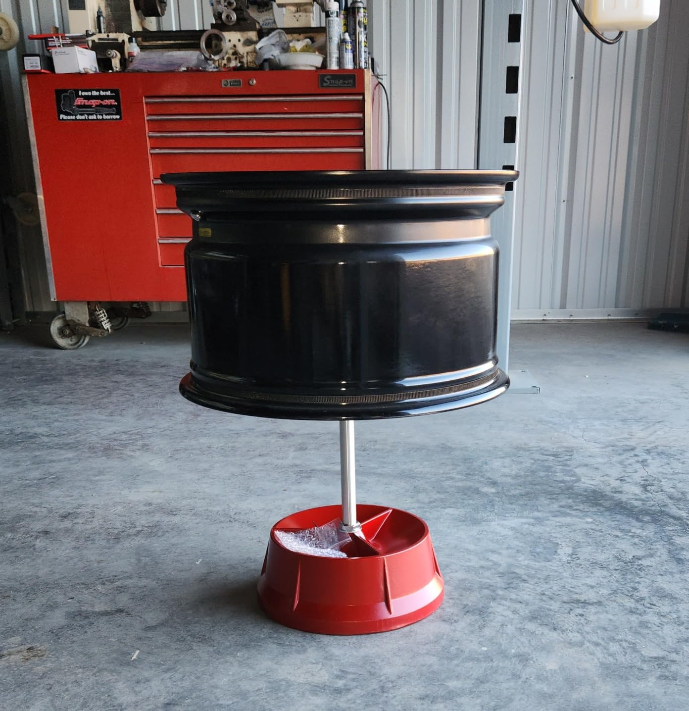 NYXOVA Portable Bubble Wheel Balancer, Heavy Duty Wheel Balancer with Bubble Level, Tire Balancing for Cars & Trucks, Rim Tire Balancer Machine customer photo 2