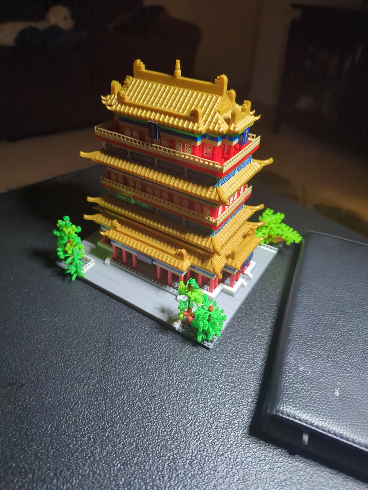 Chinese Architecture Building Block, Yellow Crane Tower Micro Building Kit | with Cherry Blossom Tree for Adults, Collectible Miniature Model, Historic Temple Landmark DIY Creative Gift (2200PCS) customer photo 2