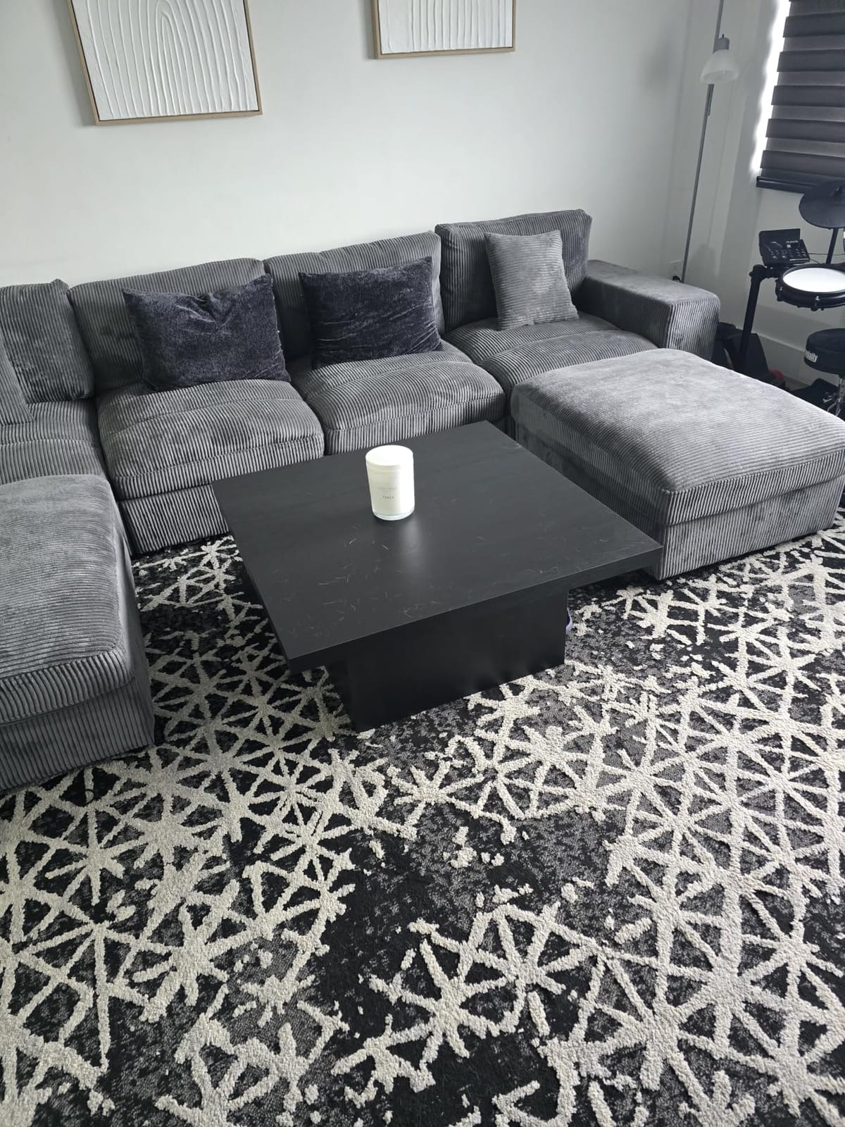 Coaster Home Furnishings Zetta Square Coffee Table, Mango Wood, 35-Inch Top | Rustic Wood-Look Laminate, Modern Living Room Centerpiece Furniture customer photo 2