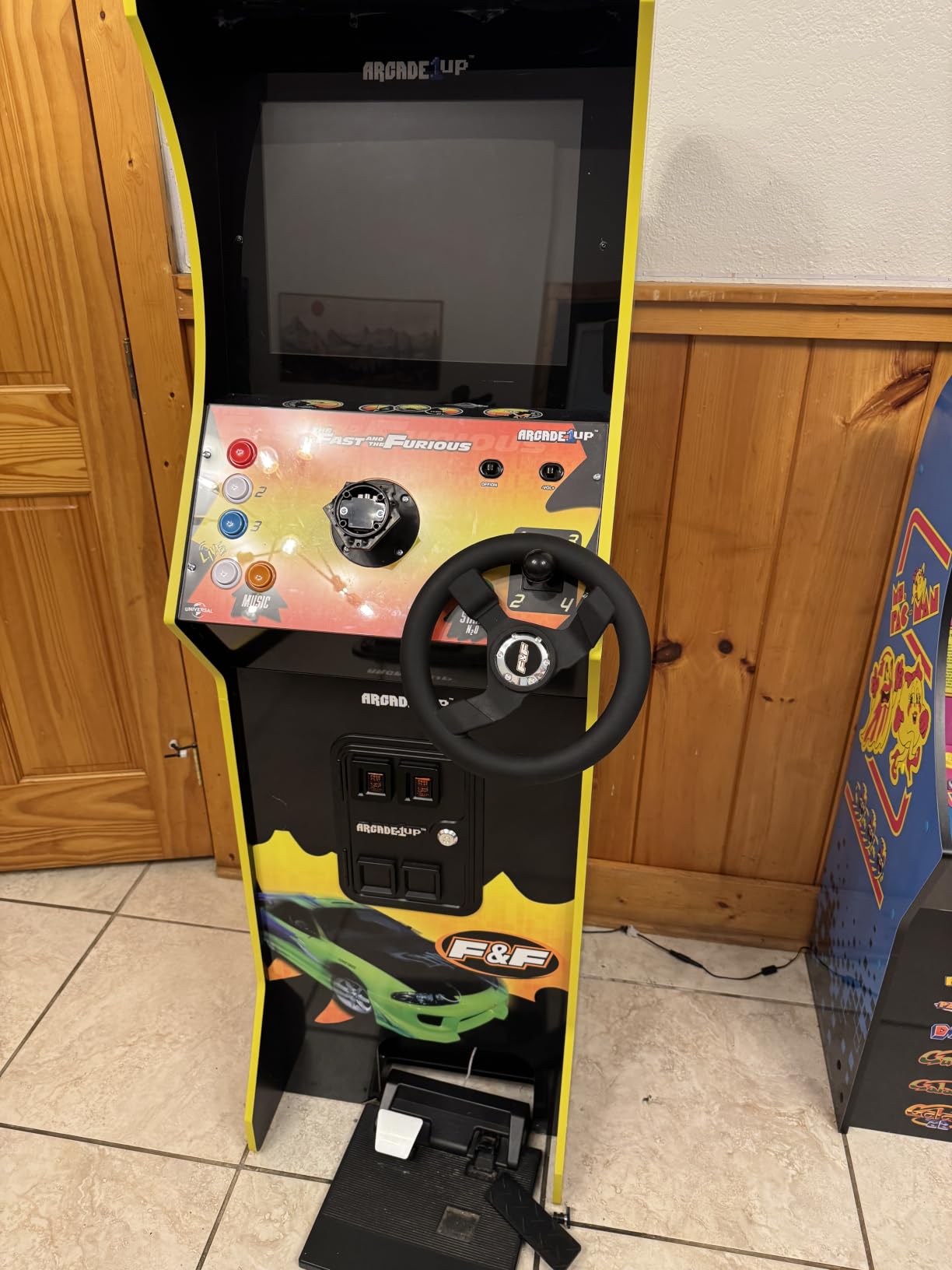 Arcade1Up The Fast and The Furious Deluxe Arcade Machine Gaming Cabinet with Steering Wheel, 4-Position Gear Shift and Wi-Fi Leaderboards customer photo 2