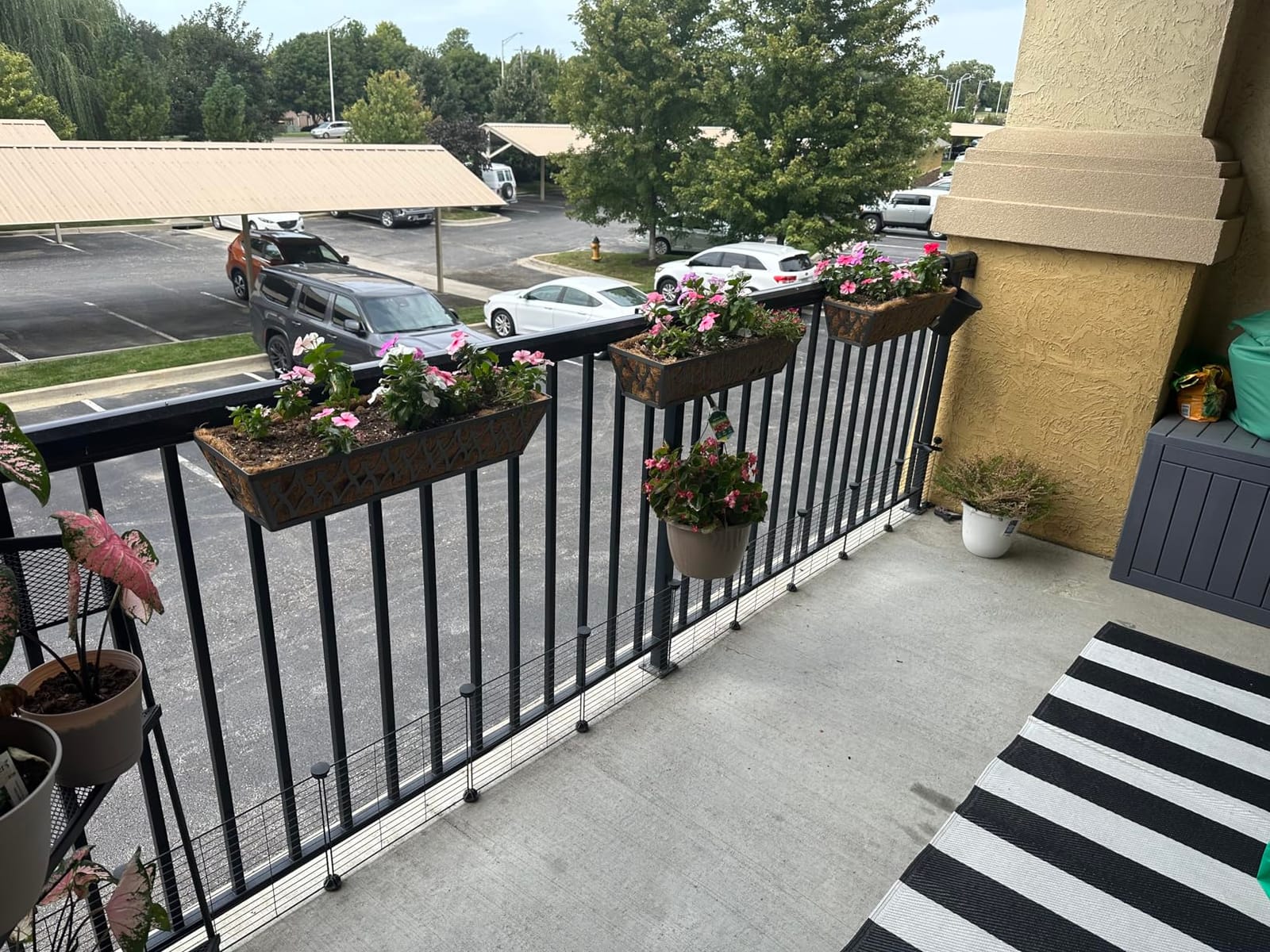 2 Pack 24 Inch Window Boxes Planters Railing Planter Box with Adjustable Brackets customer photo 1