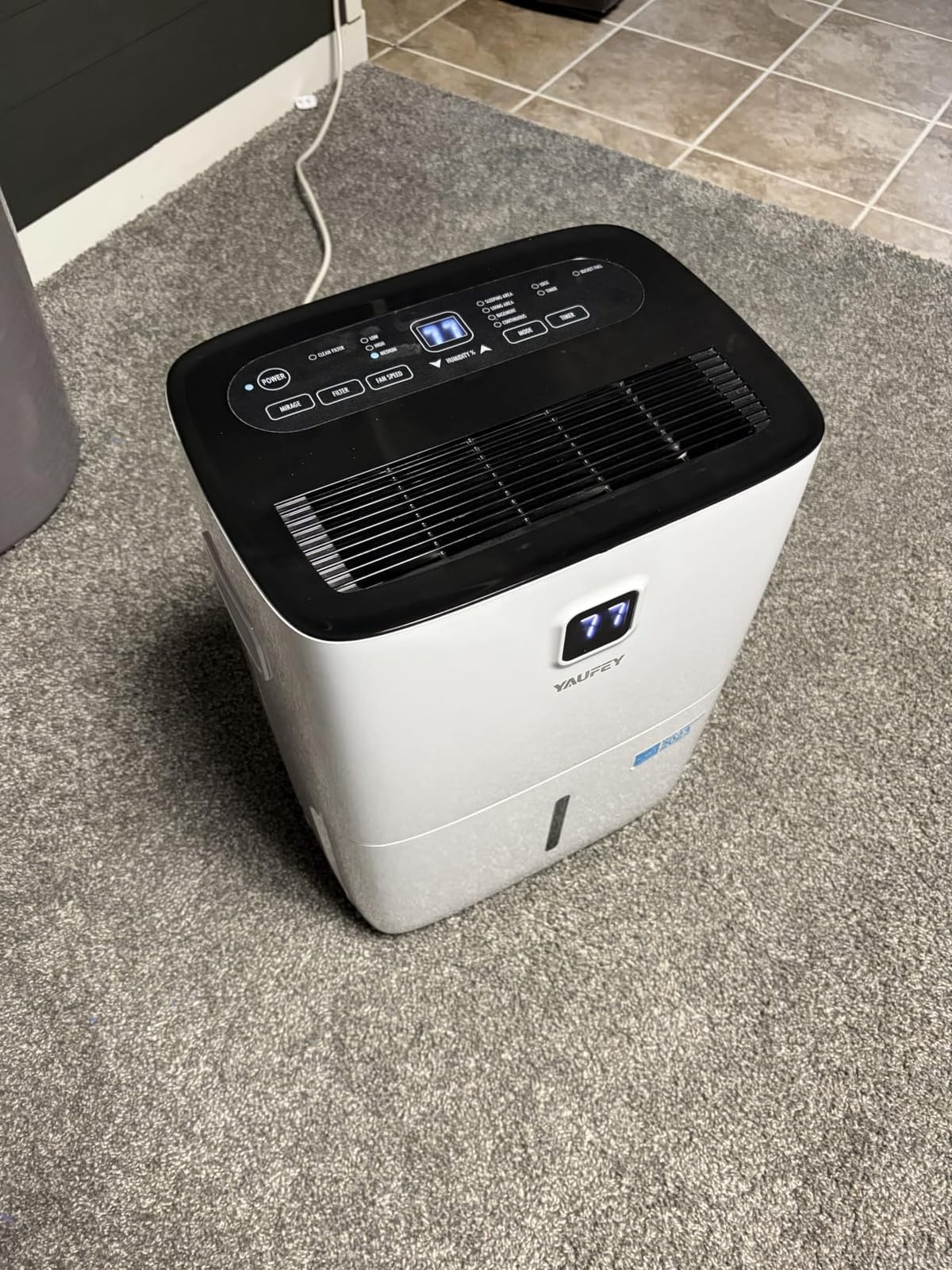 80 Pint Dehumidifier for Basement 5000 Sq. Ft. with Drain Hose, ENERGY STAR | Continuous Drain & Water Tank 1.06 Gal, Intelligent Humidity Control, Quiet Operation, Auto Shut Off, 24H Timer for Home customer photo 2