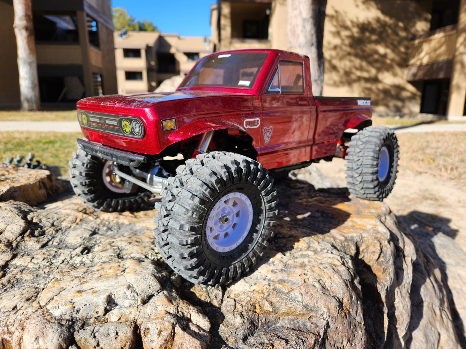 Redcat Ascent 1/10 Scale Rock Crawler - High-Torque 4WD RC Trail Truck with Portal Axles, Waterproof Electronics, LiPo Ready, RTR - Hobby-Grade Remote Control Rock Climber (Red) customer photo 2