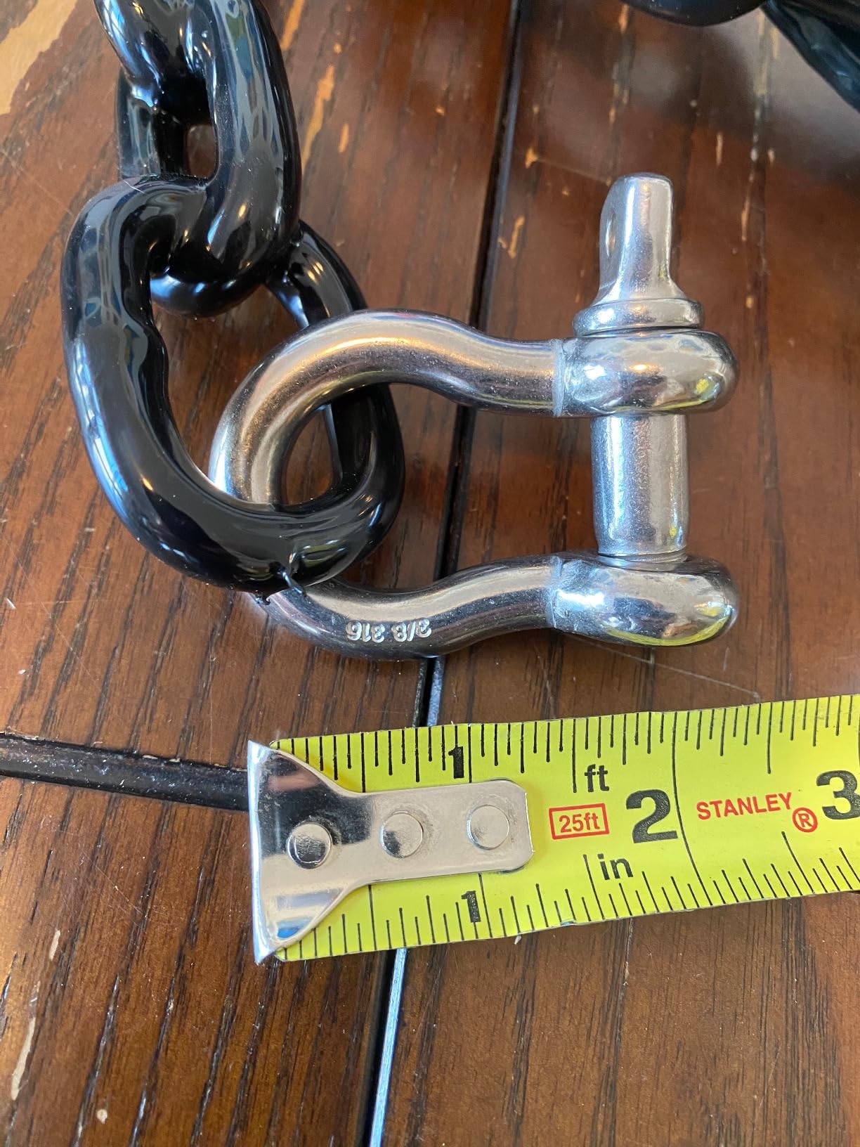 Anchor-Man PVC Coated Boat Anchor Chain with Advanced Stainless Steel Shackles customer photo 2