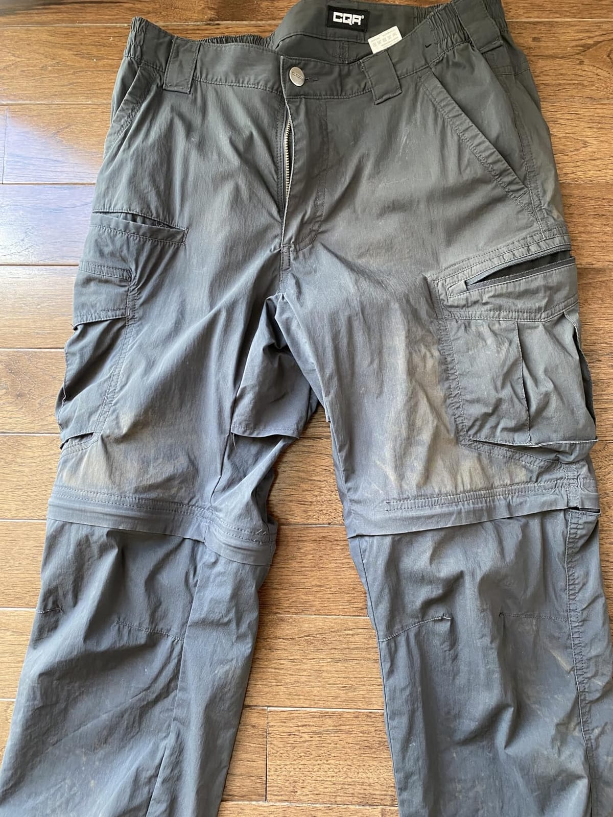 Men's Convertible Cargo Tactical Pants, Water Resistant Outdoor Hiking Pants, Zip Off Lightweight Stretch Work Pants customer photo 2