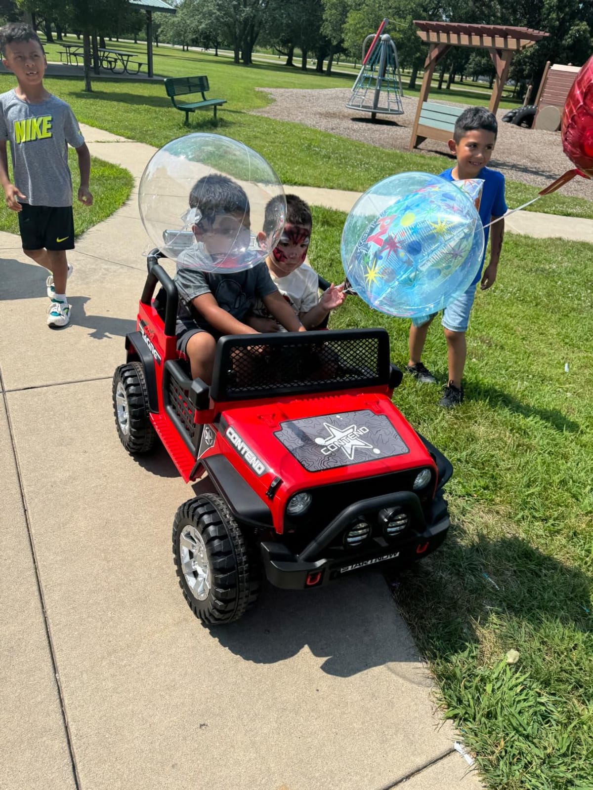 SEHOMY 2-Seater Ride on Truck Red for Kids with Remote Control, 110LBS Load | Pink Power Wheels Truck ride on Toys for Boys Girls, 3 Speeds, Spring Suspension, LED Lights, Music, Kids Electric Vehicles customer photo 1