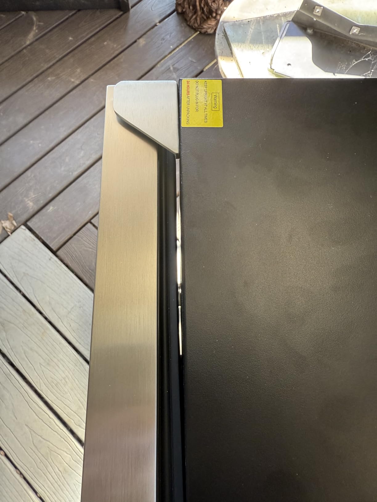 EUHOMY 24 Inch Beverage Refrigerator, 180 Can Outdoor Refrigerator customer photo 2
