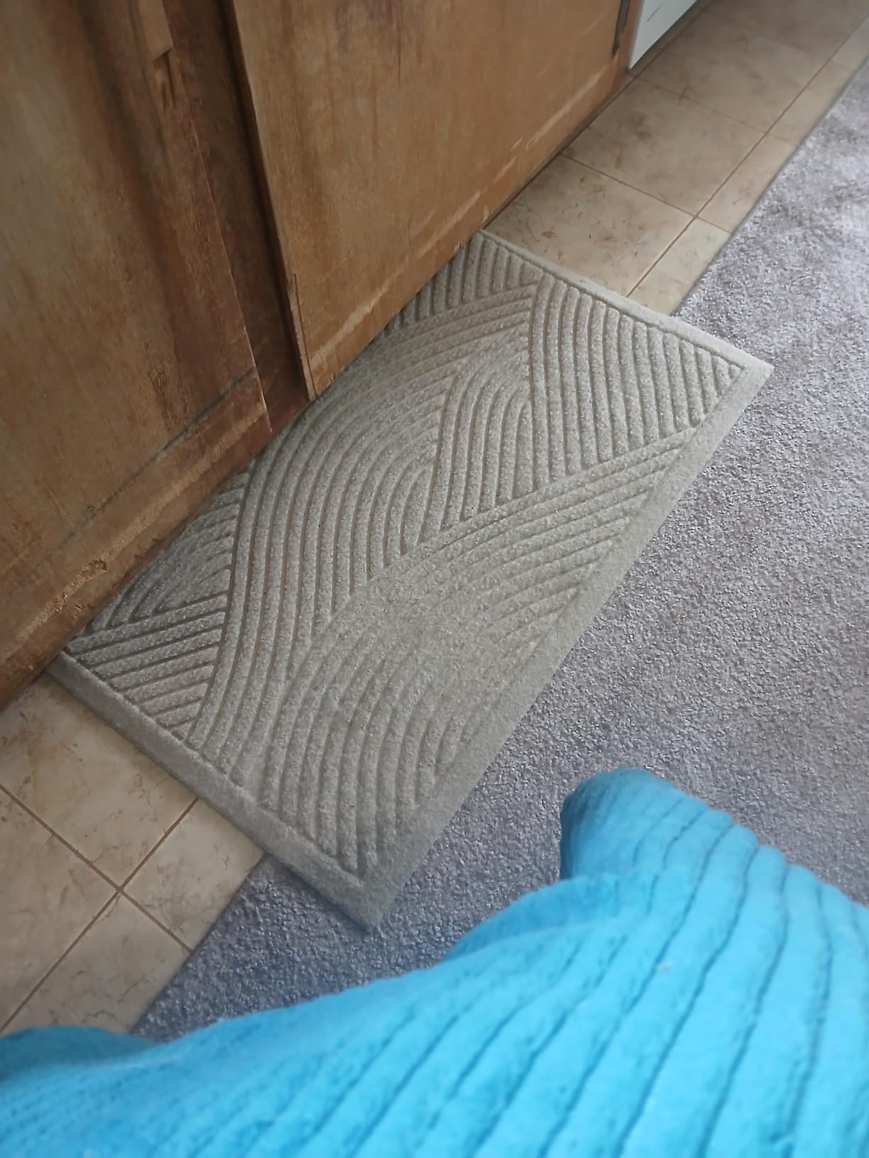 HIYARD Sturdy Front Door Mat, Absorbent Muddy Dirt Resist Welcome Door Mats Outdoor Indoor, Stain and Fade Resistant, Non-Slip Backing Entry Mat Low Profile Doormat for Entryway, 29x17, Beige customer photo 2