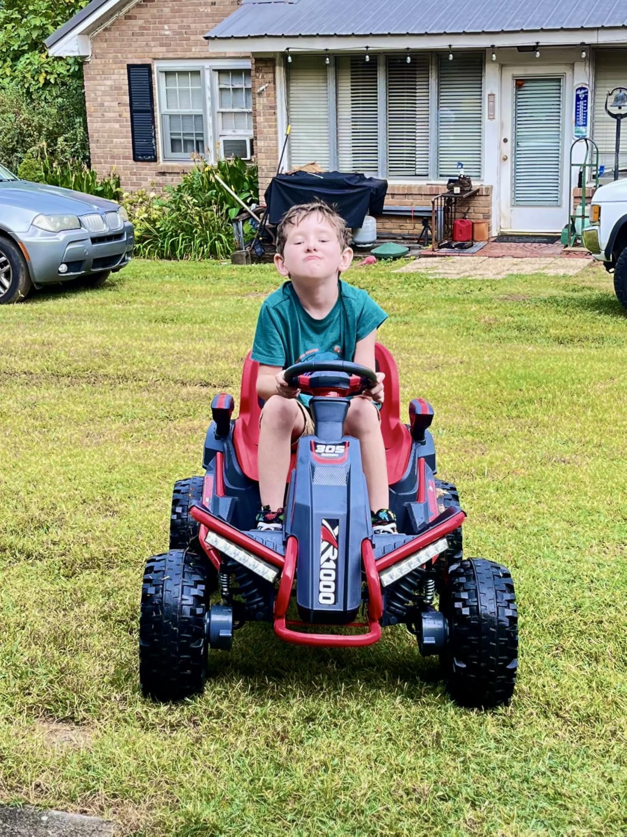 ANPABO 24V 4x4 Ride On Toys for Big Kids Aged 3-12, 4 * 200W Motors-Blue customer photo 1