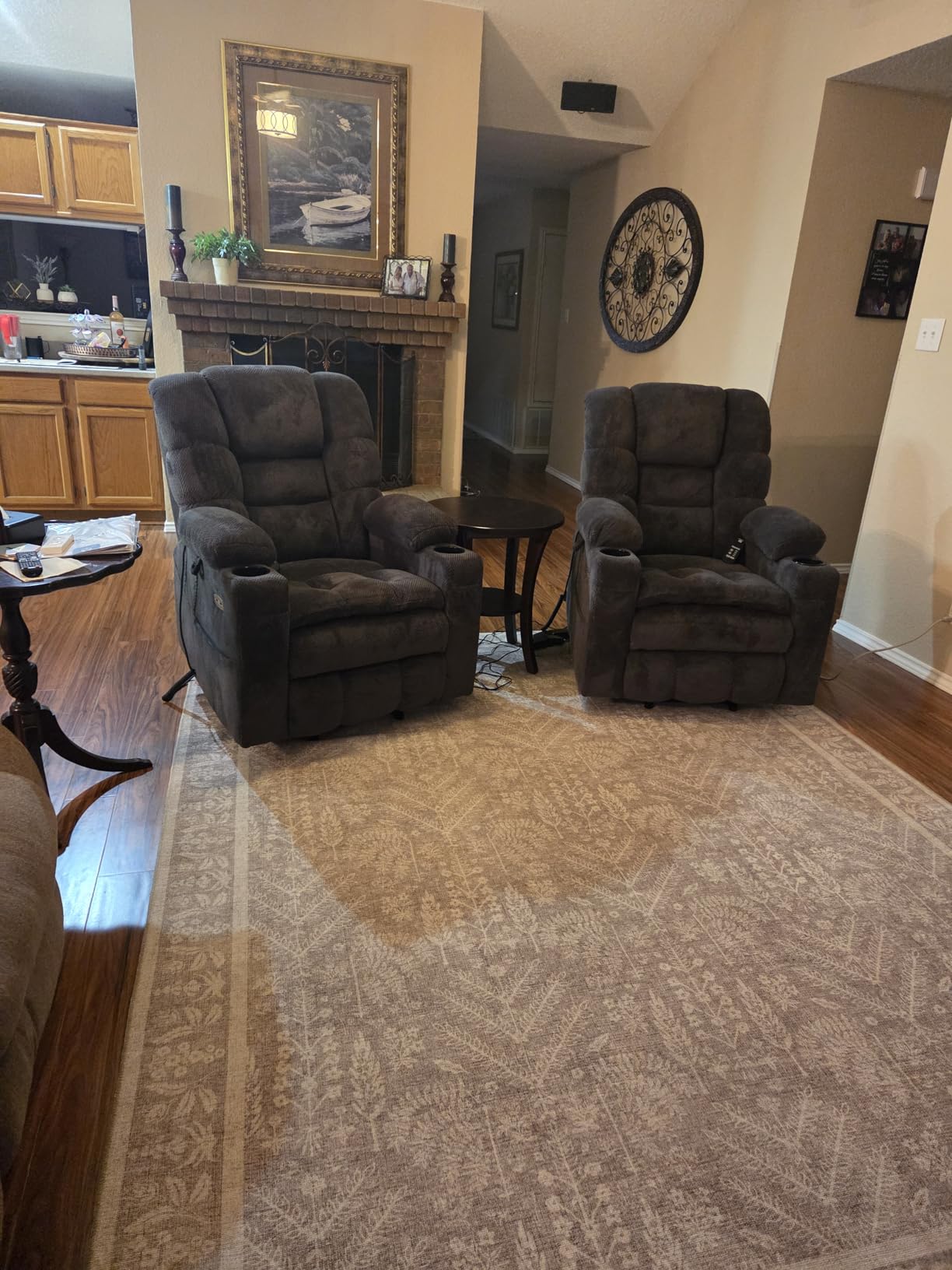 MCombo 3 Motor Large Power Lift Recliner for Elderly, Massage & Heat, 7634 | Lay Flat, Infinite Position, Power Headrest, Tall Elderly, 4.7