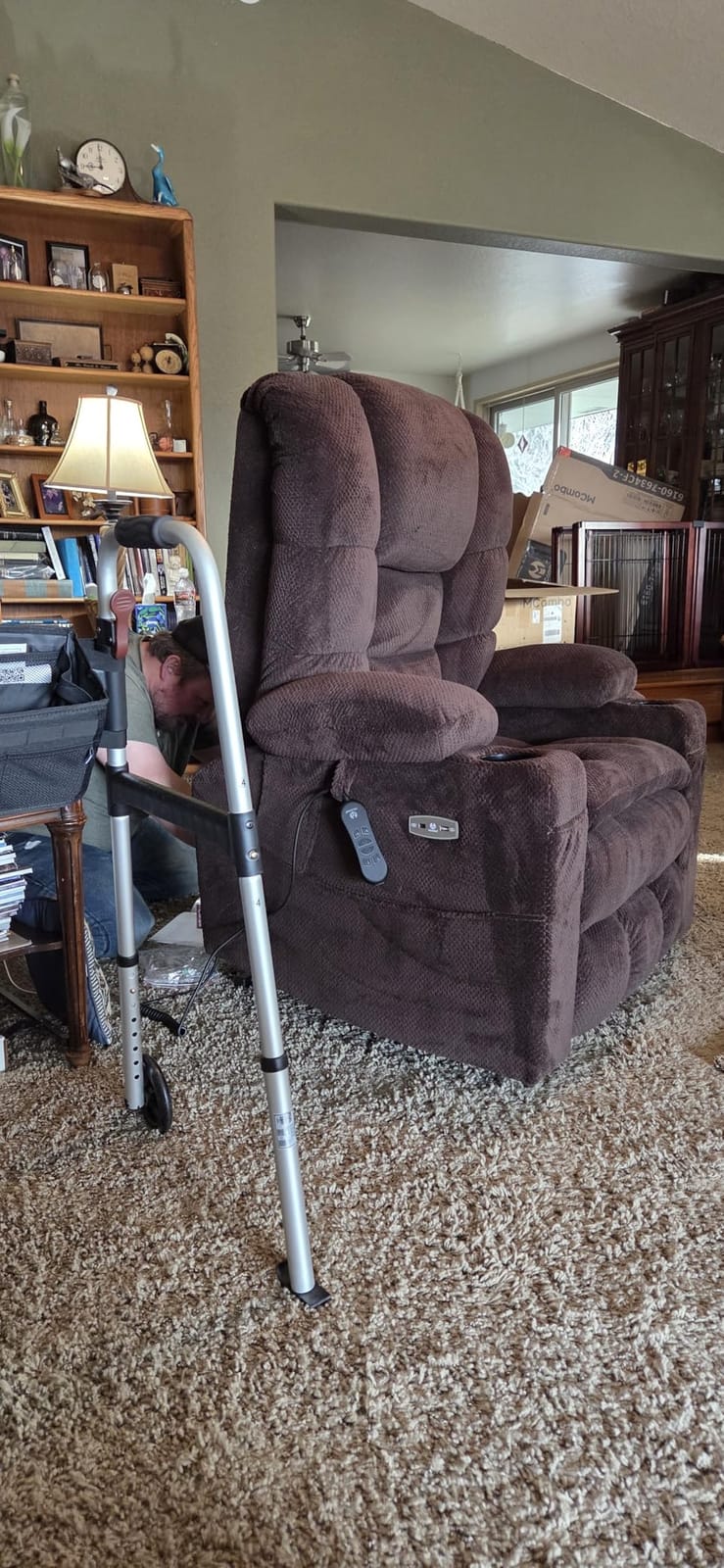 MCombo 3 Motor Large Power Lift Recliner for Elderly, Massage & Heat, 7634 | Lay Flat, Infinite Position, Power Headrest, Tall Elderly, 4.7