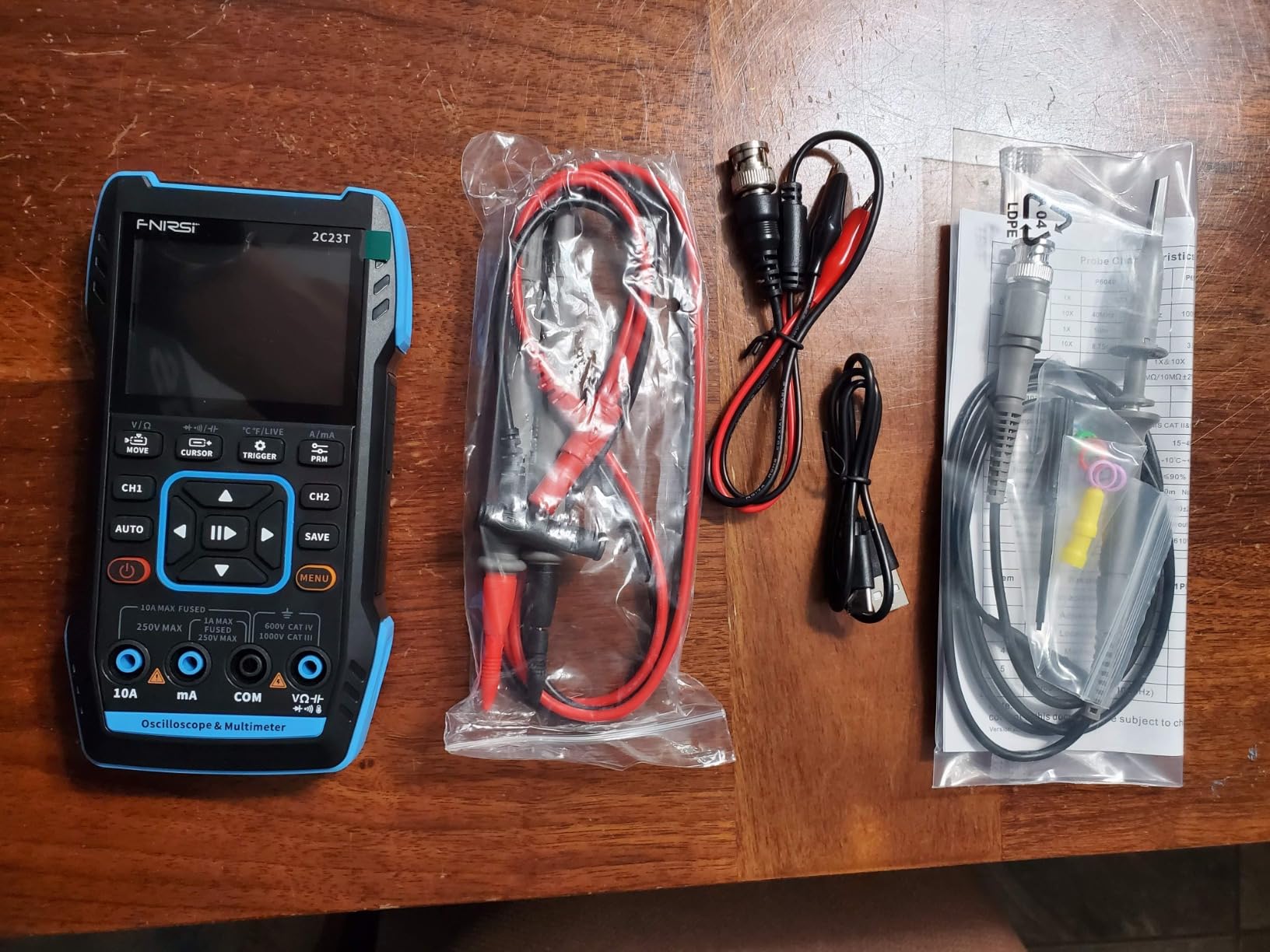FNIRSI 2C23T 3-in-1 10MHz Oscilloscope Multimeter DDS Signal Generator | 2CH Handheld Oscilloscope, 50MSa/s Sampling, 9999 Counts TRMS Multimeter, Auto Measurement for Automotive & DIY Electronics customer photo 2