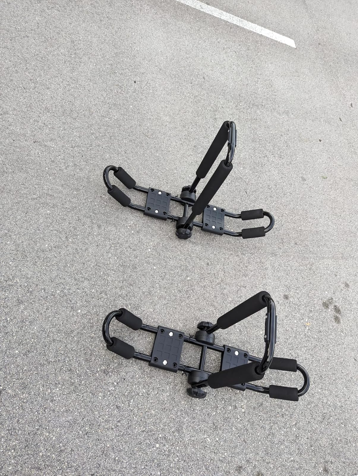 Folding Kayak Roof Rack J-Bar Adjustable | For Kayak/Canoe/SUP, Roof Mounting, SUV/Car/Truck Crossbars(23-krf-2) customer photo 1