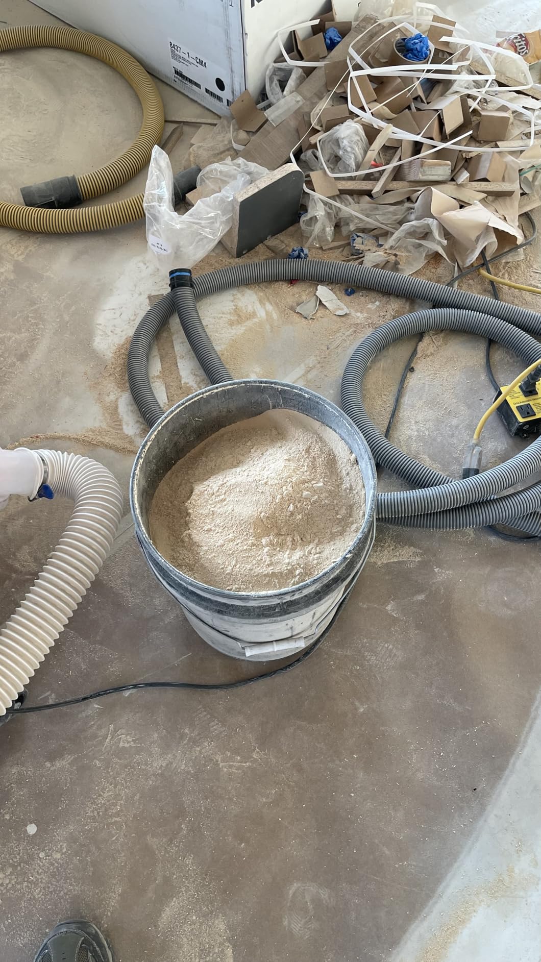 Dustopper PRO Dust Collector - 99.9% Efficiency Cyclone Dust Separator | Low-Profile Dust Collection System with 90 Degree Elbows & Hose Shop Vac Attachments, Wet/Dry Shop Vacuums 5HP+, Made in USA customer photo 2