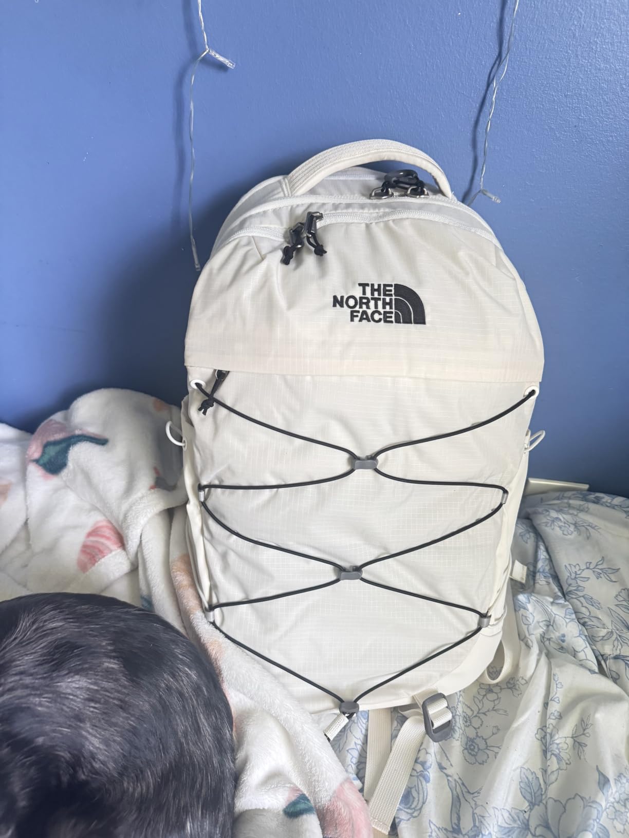 The North Face Women's Borealis Backpack, Blk/Wht-NPF, OSFA | Everyday Travel Bag, Laptop Sleeve, Reflective Details customer photo 2