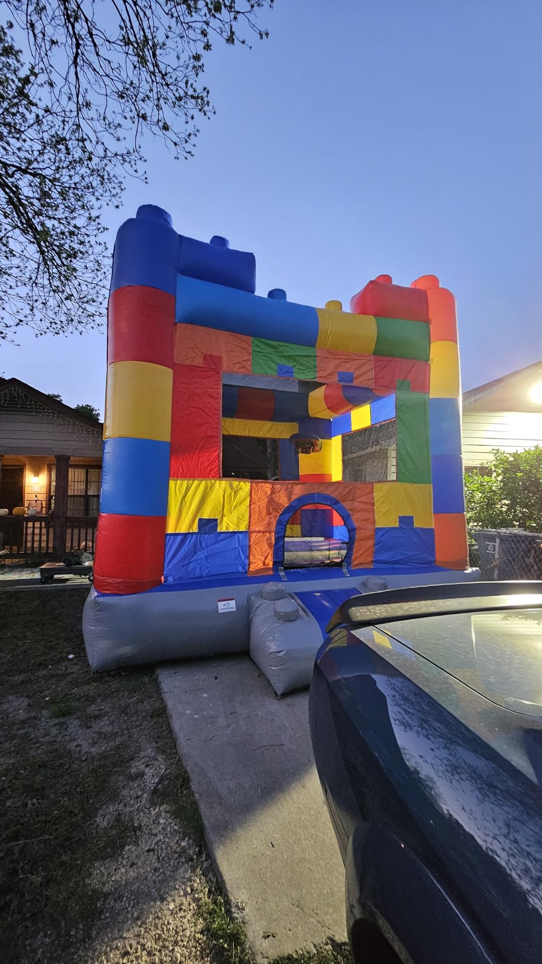 12.5'x13' Commercial Bounce House with Blower & Basketball Hoop; Durable 13' Tall Marble Vinyl Inflatable Jumper for Kids and Adults, Rental Quality, Indoor & Outdoor customer photo 2
