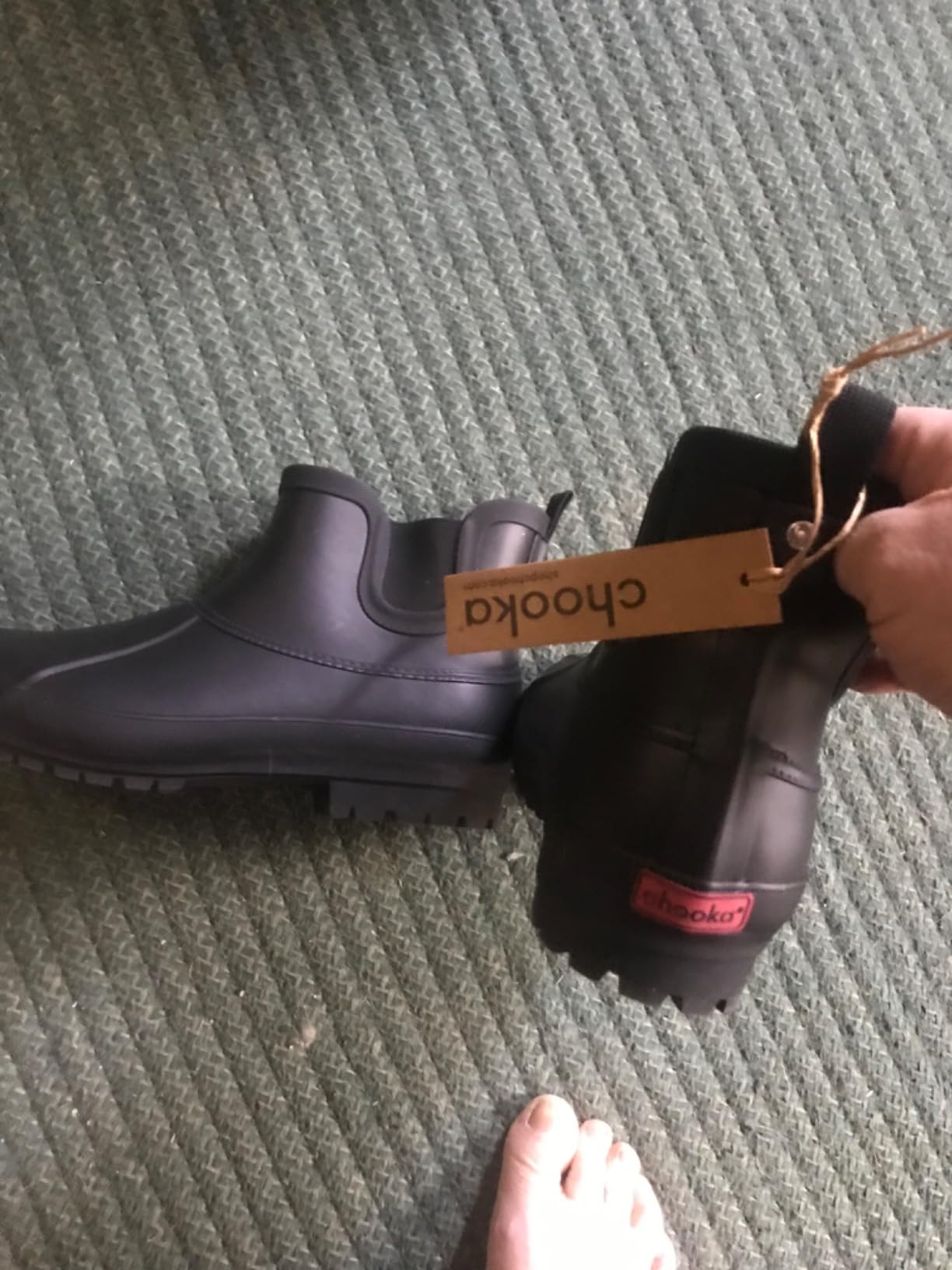 Chooka Women's Waterproof Duck Chelsea Lined Rain Boot customer photo 1