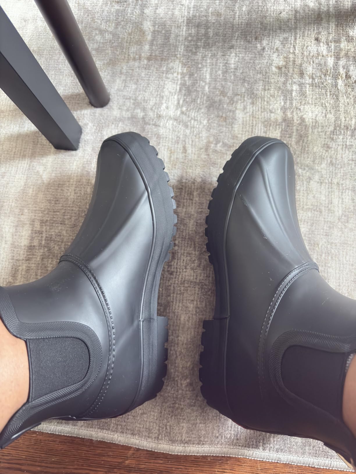 Chooka Women's Waterproof Duck Chelsea Lined Rain Boot customer photo 2