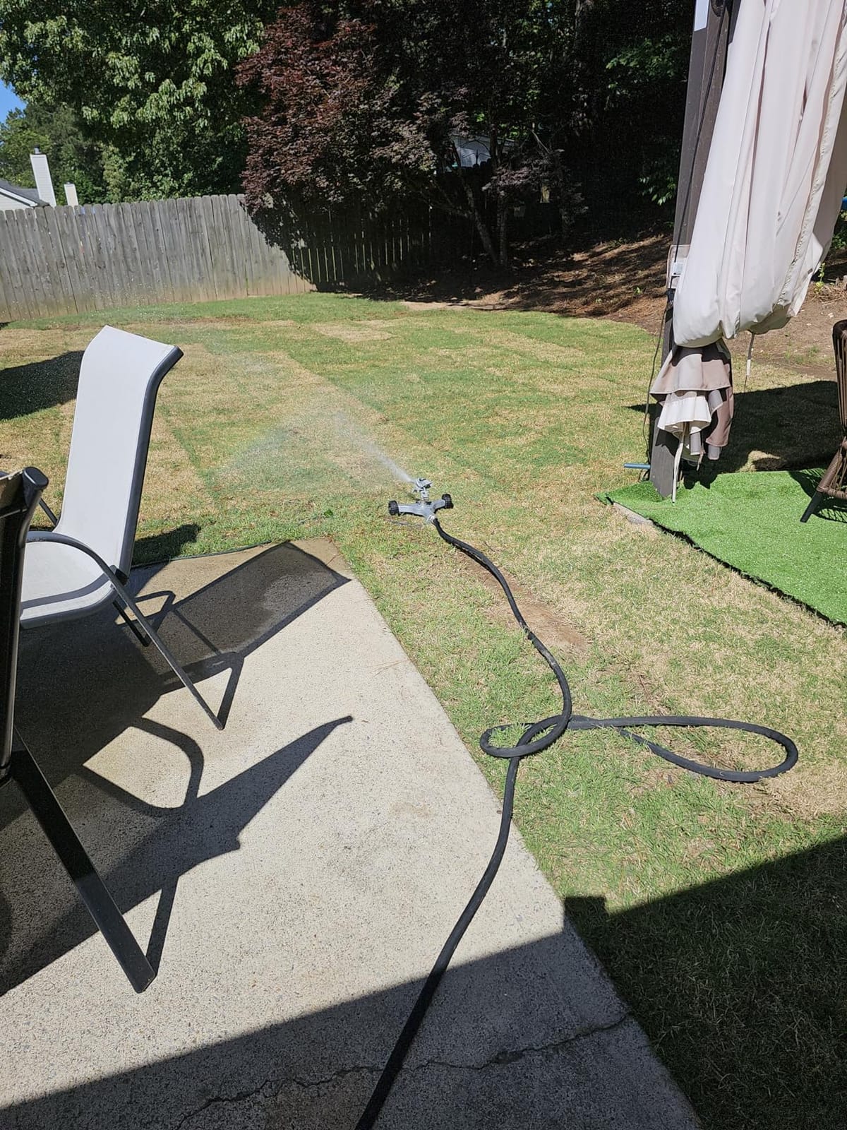 STYDDI Metal Pulsating Sprinkler on in-Series Metal Wheeled Base, Adjustable Circular Water Sprinkler for Medium to Large Circular Lawn, Yard, Garden and Large Areas, Coverage up to 6,360 Sq. ft customer photo 2