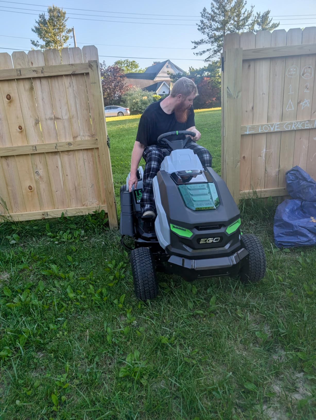 EGO Power+ Electric Riding Lawn Mower, 42