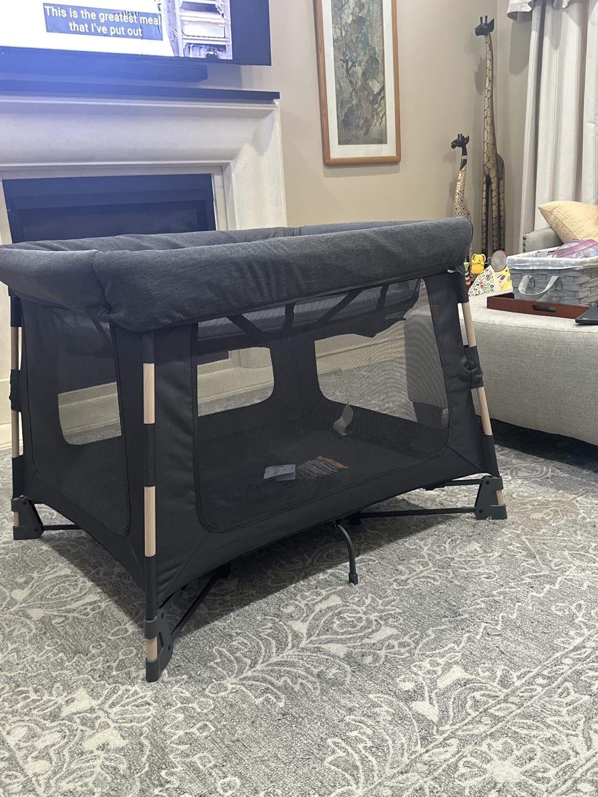 Maxi-Cosi Swift Baby Playard with Mat, Baby Playpen, Play Yard with Bassinet, Portable Playpen for Babies and Toddlers, Classic Oat customer photo 2