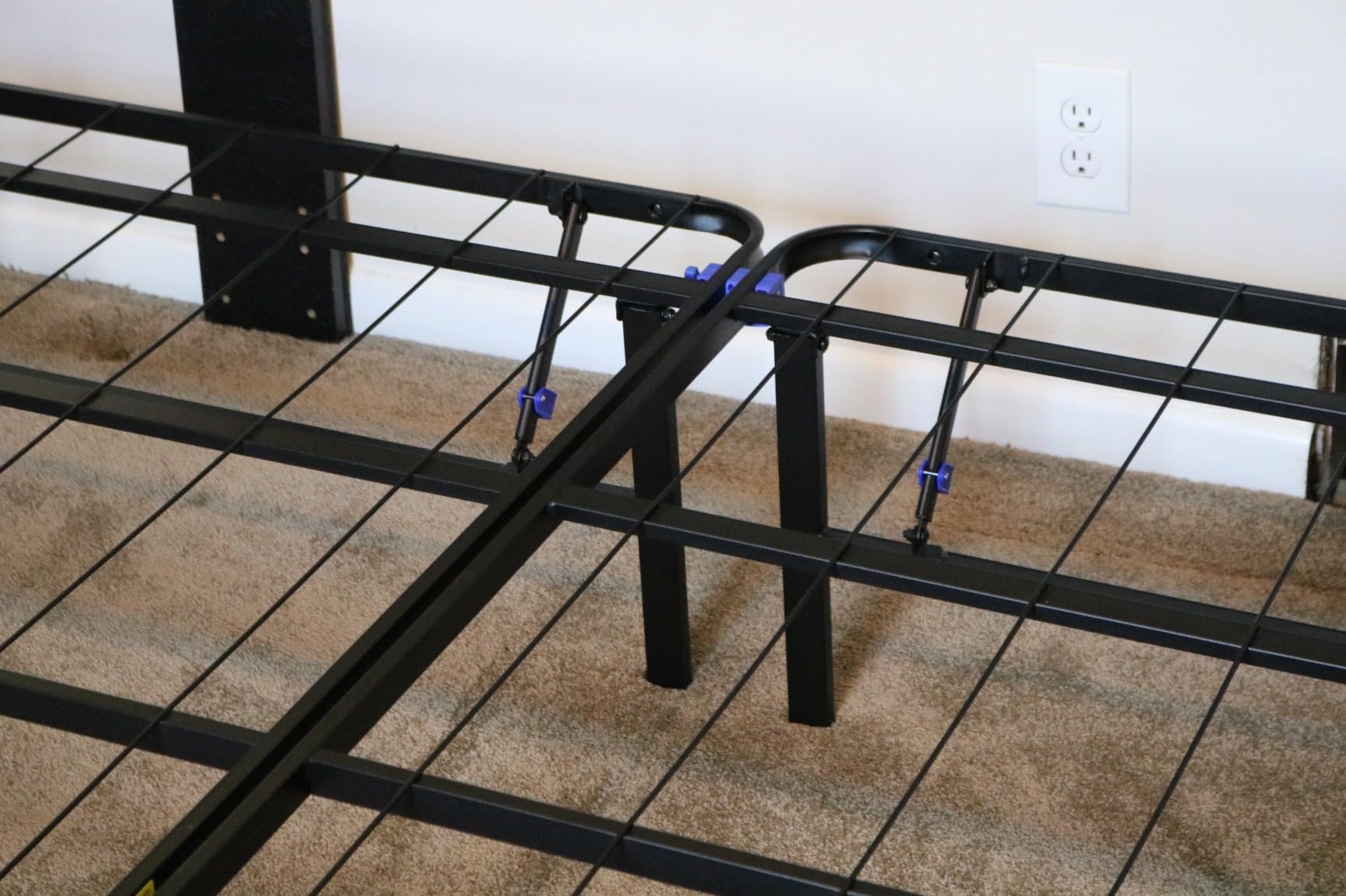 Siena Foldable Metal Platform Bed Frame, Twin XL, 14