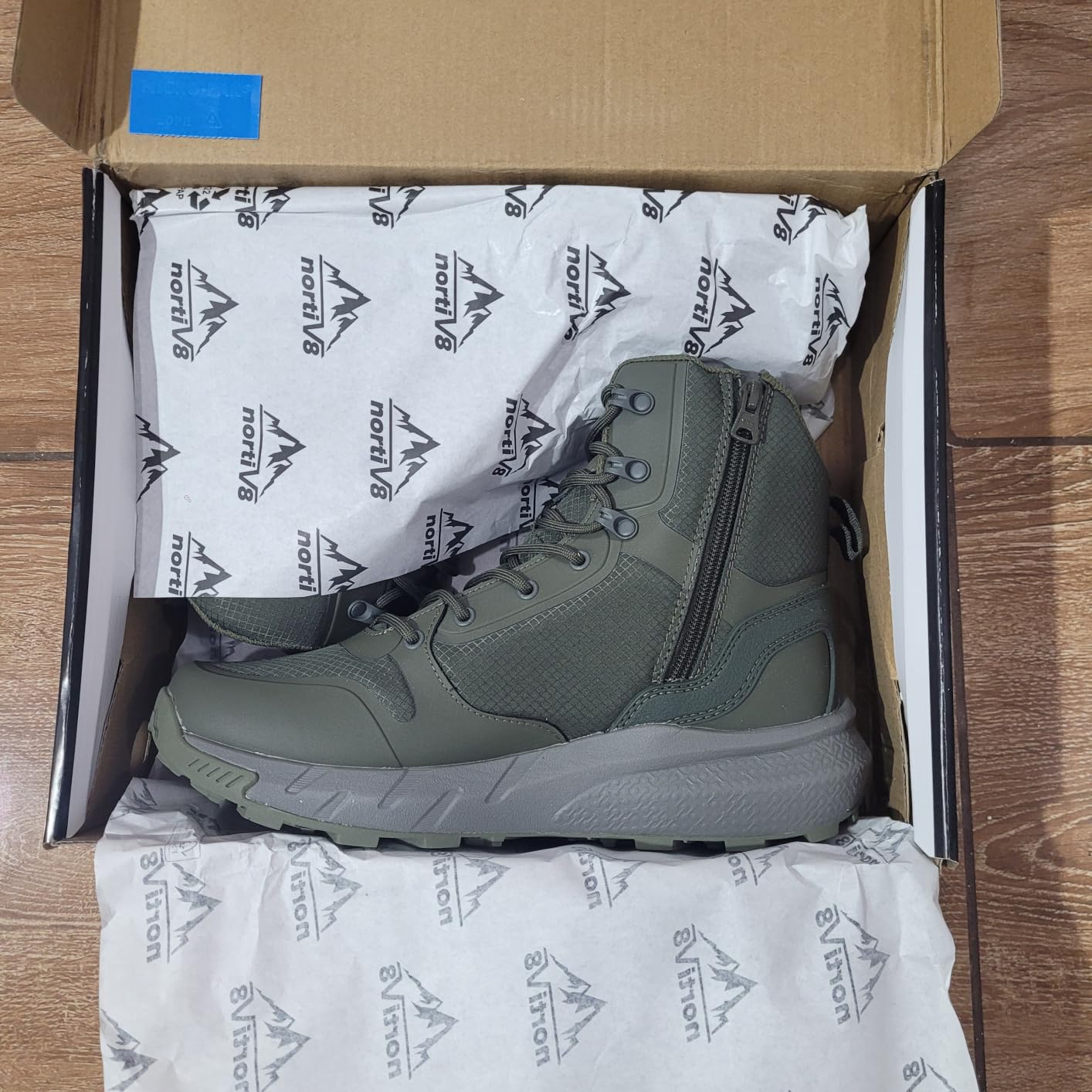 NORTIV 8 Men's Military Tactical Boot Zipper Lightweight | Comfortable for Work All Day Motorcycle Combat Hiking Boots Metrostrike customer photo 1