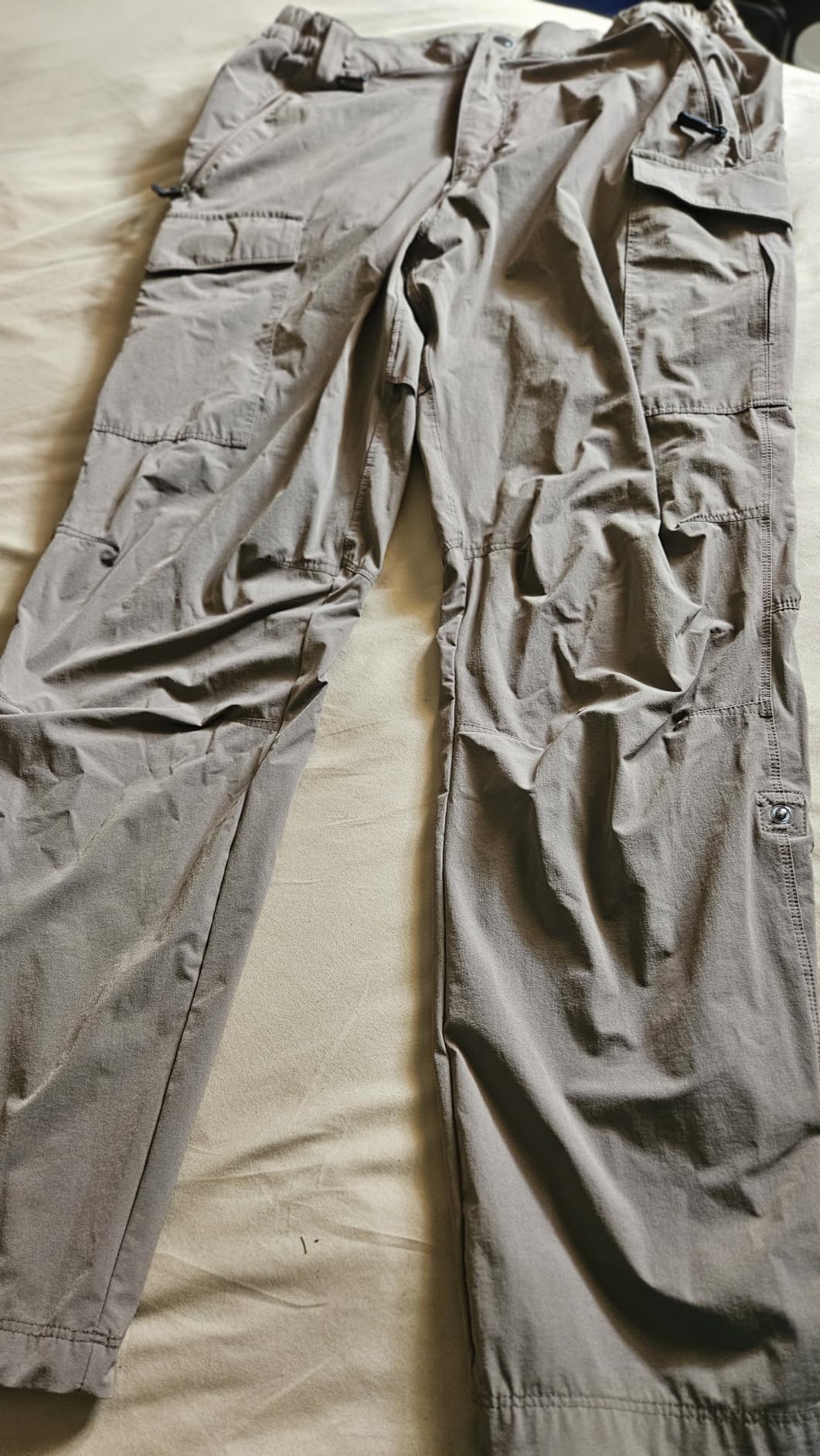 Men's Hiking Pants: Lightweight & Stretch | Inner-thigh Vents, Roll-Up Legs, 6 Pockets, Breathable, Quick Dry, Water-resistant, for Trail, Travel & Camping customer photo 2