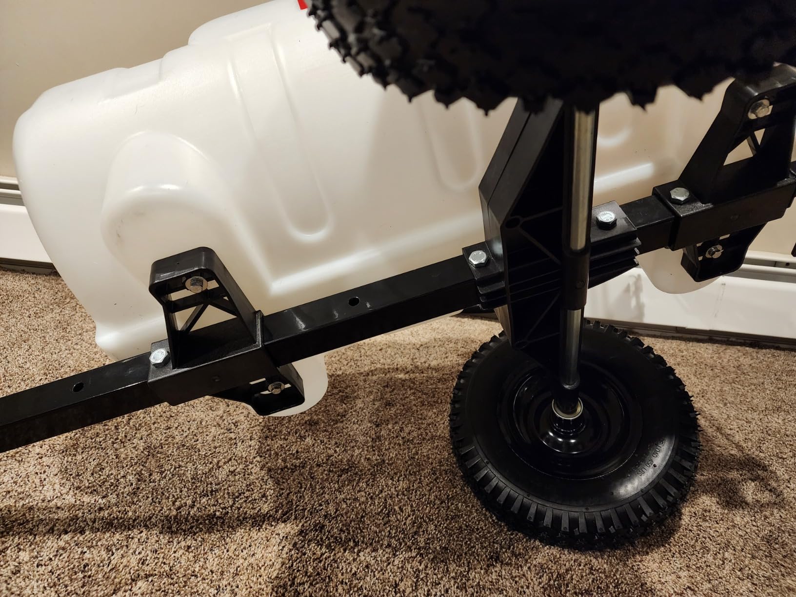 Chapin 97664: Made in The USA 15-Gallon Tow-Behind 2.5GPM/12V EZ Mount Deluxe Multi-Purpose ATV/UTV Tank Sprayer for Lawn & Garden, Farm & Acreage, Weed Control, with 2-Nozzle Spray Boom Attachment customer photo 1