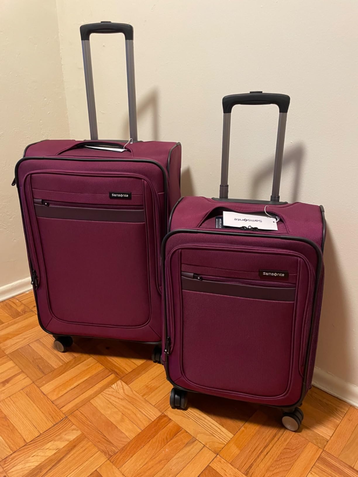 Samsonite Ascella 3.0 Softside Expandable Luggage with Spinner Wheels, 3-Piece Set (20/24/28), Sapphire Blue customer photo 2
