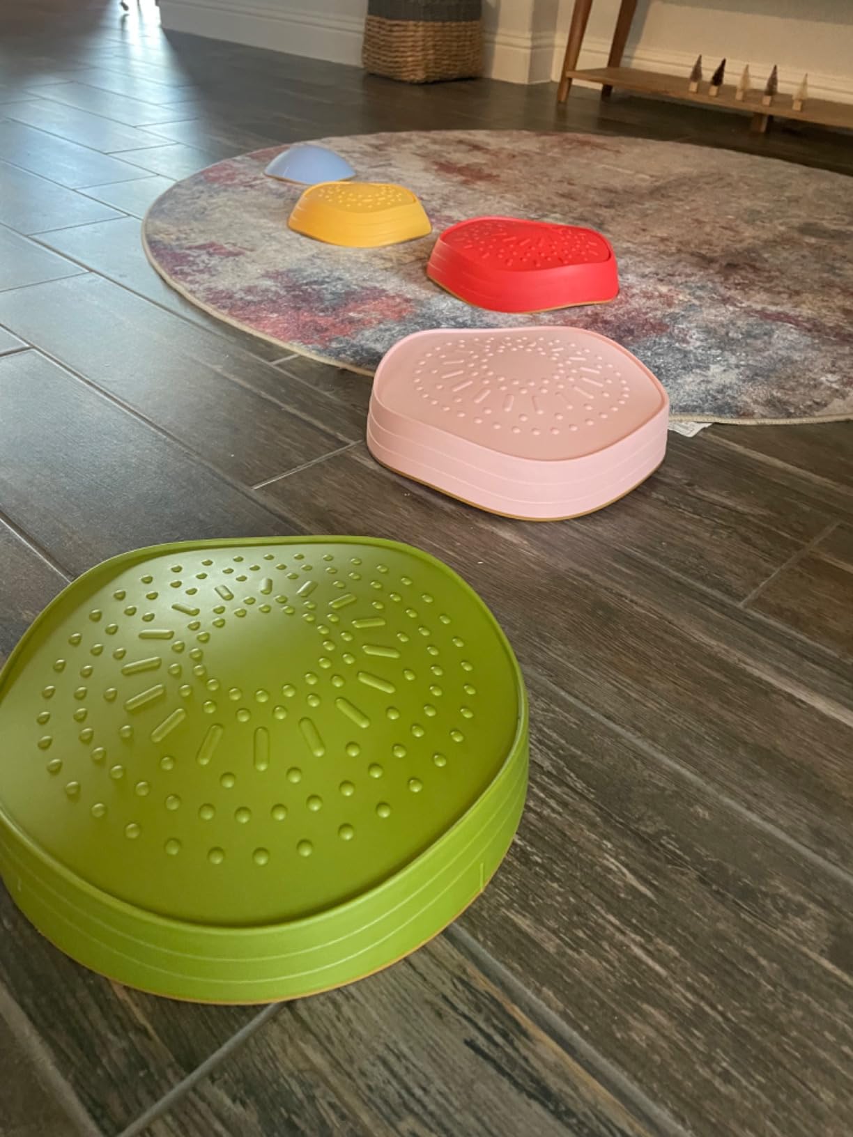 Tiny Land Stepping Stones for Kids, 5pcs Non-Slip Balance Toddler Toys | Sensory Stepping Stones for Toddlers 3-5 to Promote Balance, Coordination, and Active Play Skills Indoors or Outdoors customer photo 1