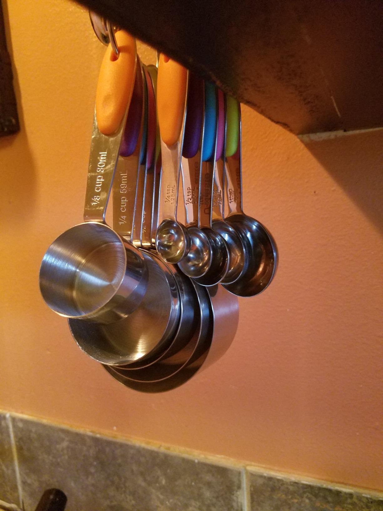 U-Taste Measuring Cups Spoons Set, 18/8 Stainless Steel, 10Pc/Midnight Blue | Upgraded Thickened Handle, Reinforced Welded Joints, Nested Stackable Design, Metal Measure Set for Kitchen Baking Cooking customer photo 1