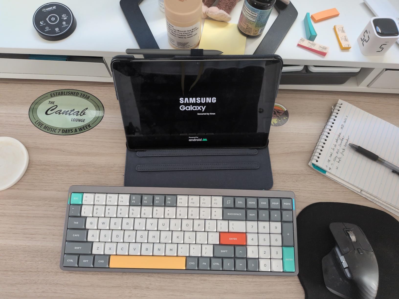 NuPhy Air96 V2 Wireless Mechanical Keyboard, 100 Keys RGB Backlit Keyboard, Supports Bluetooth 5.1, 2.4G and Wired Connection, for PC/Laptop/Windows/Mac - Grey Gateron Moss Switch customer photo 1