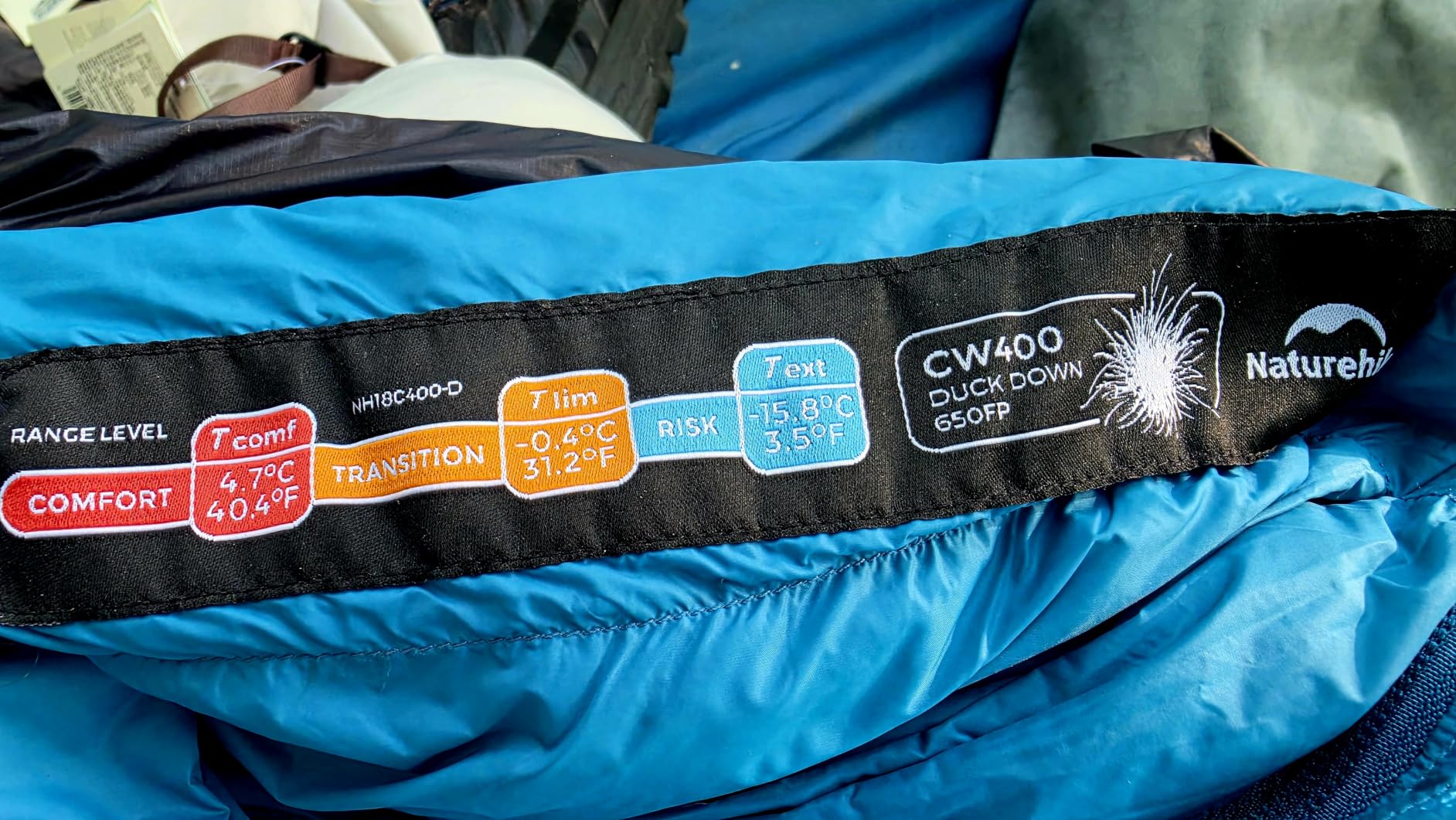 Naturehike Ultralight Down Sleeping Bag, 650FP Backpacking Sleeping Bag for Adults, Waterproof Sleeping Bags for Camping, Hiking, Traveling customer photo 1