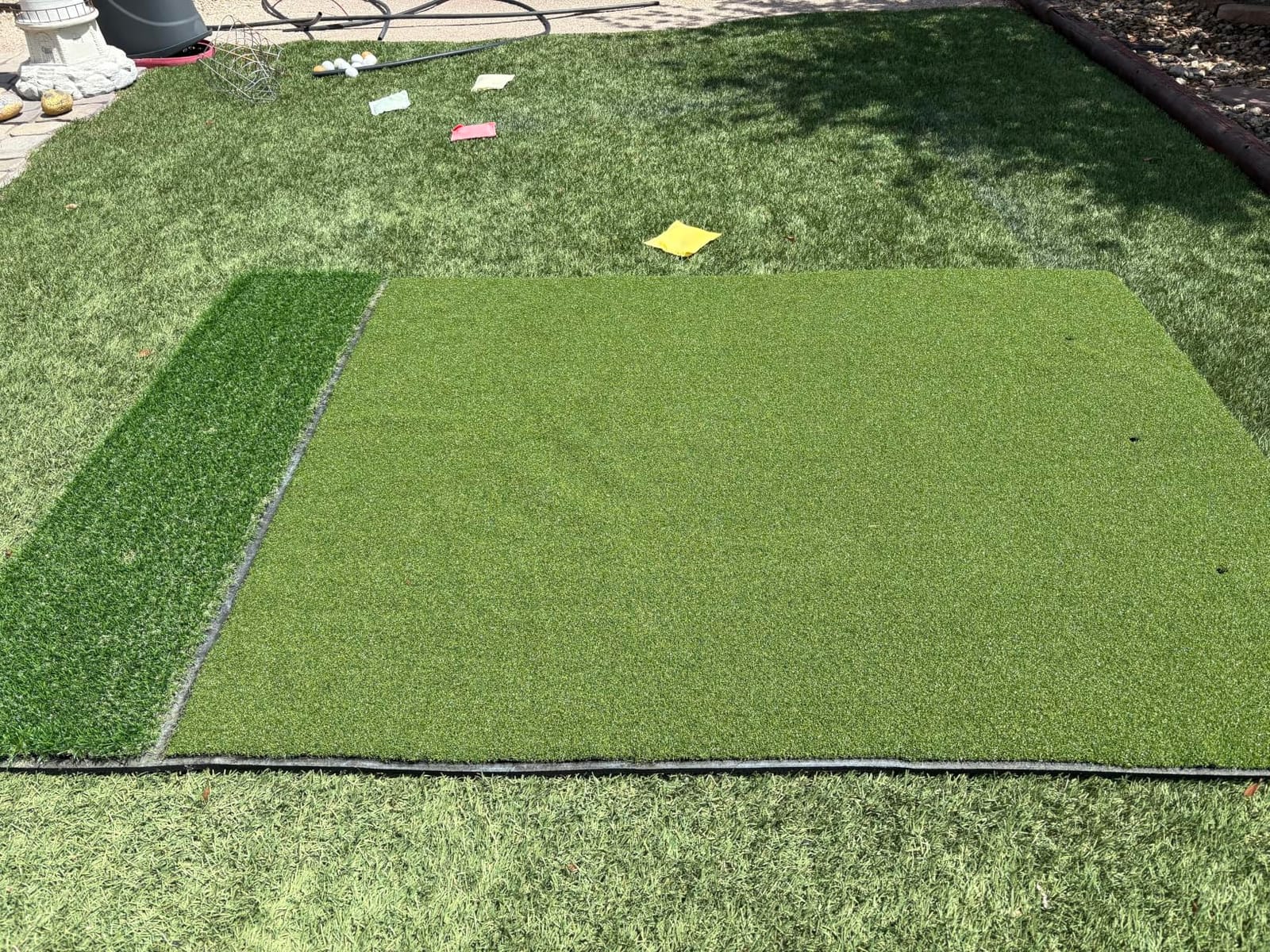 Premium Dual-Turf Golf Mat: 5x4ft, 6x4ft, 21mm to 50mm Thickened Base for Backyard, Driving Range, Indoor & Outdoor Practice Hitting, Swing & Chipping customer photo 1