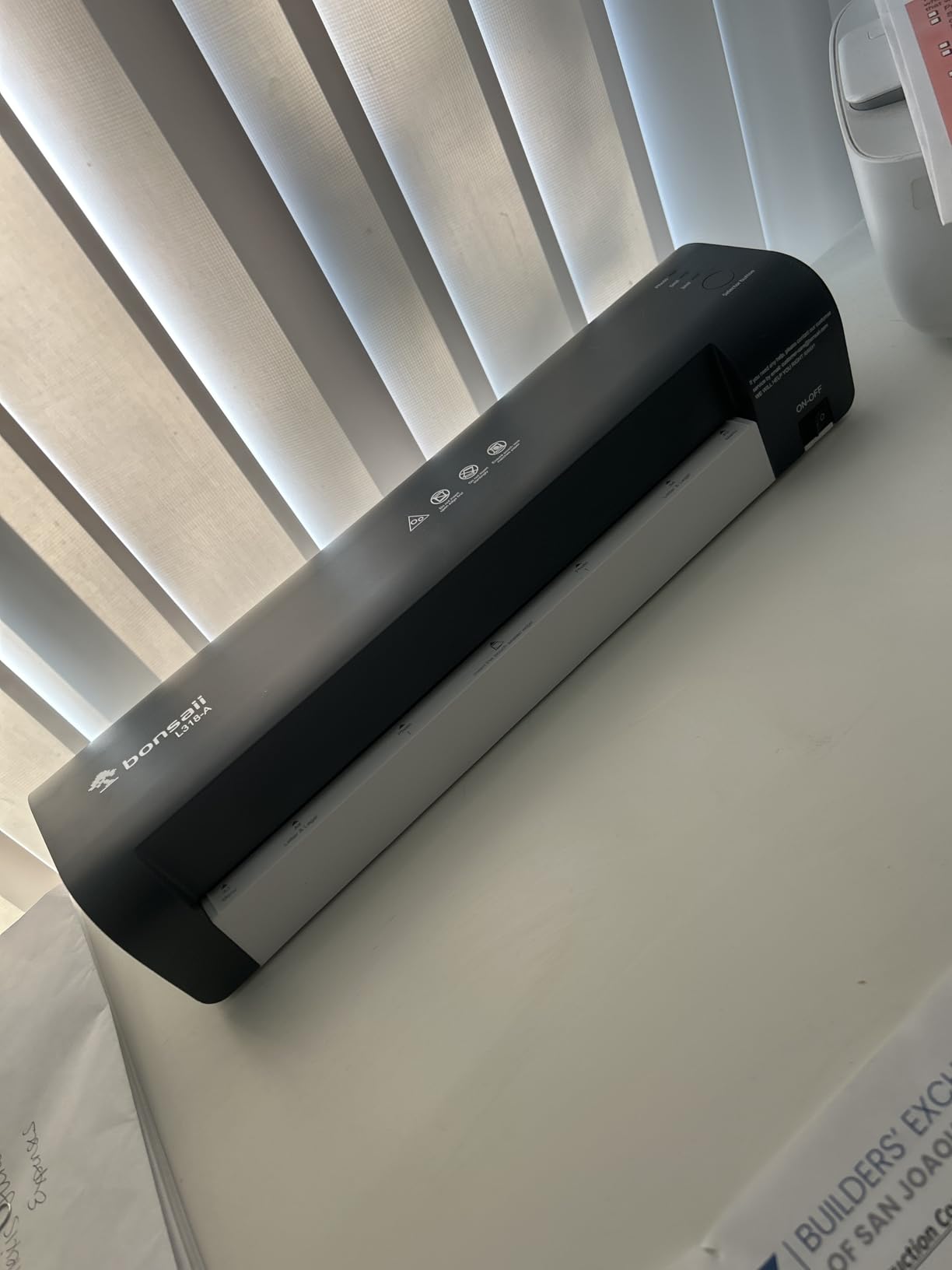 Bonsaii Laminator, 13 Inch 7-in-1 Thermal Laminator Machine with Never Jam Technology, with 40 Laminting Sheets for Home, Office, and Classroom Organization Supplies customer photo 1