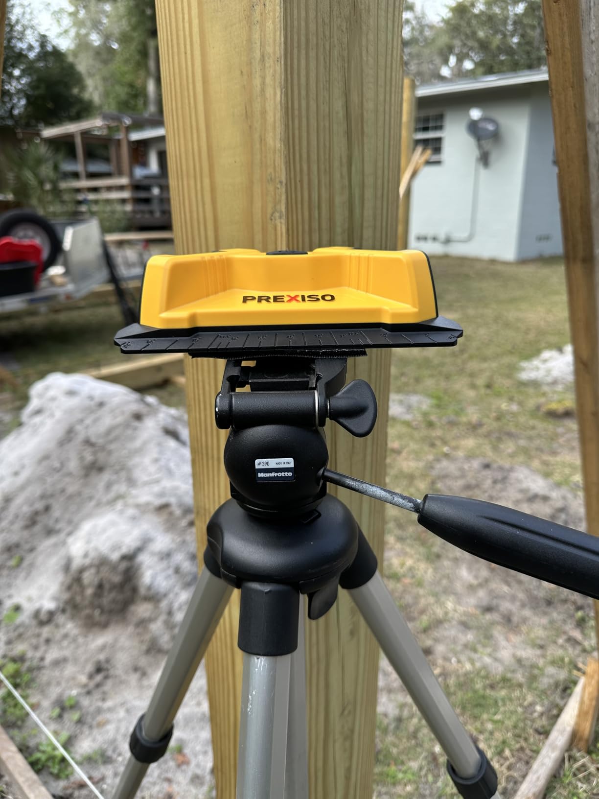 PREXISO Square Laser, 30Ft Flooring Laser Level, Tile Laser Line Projection | Angle 90° Magnetic Leveling Tool, Floor Laser Level Built-In 2 Bubble Vials, Wall Panel Stand for Installation, Construction customer photo 1
