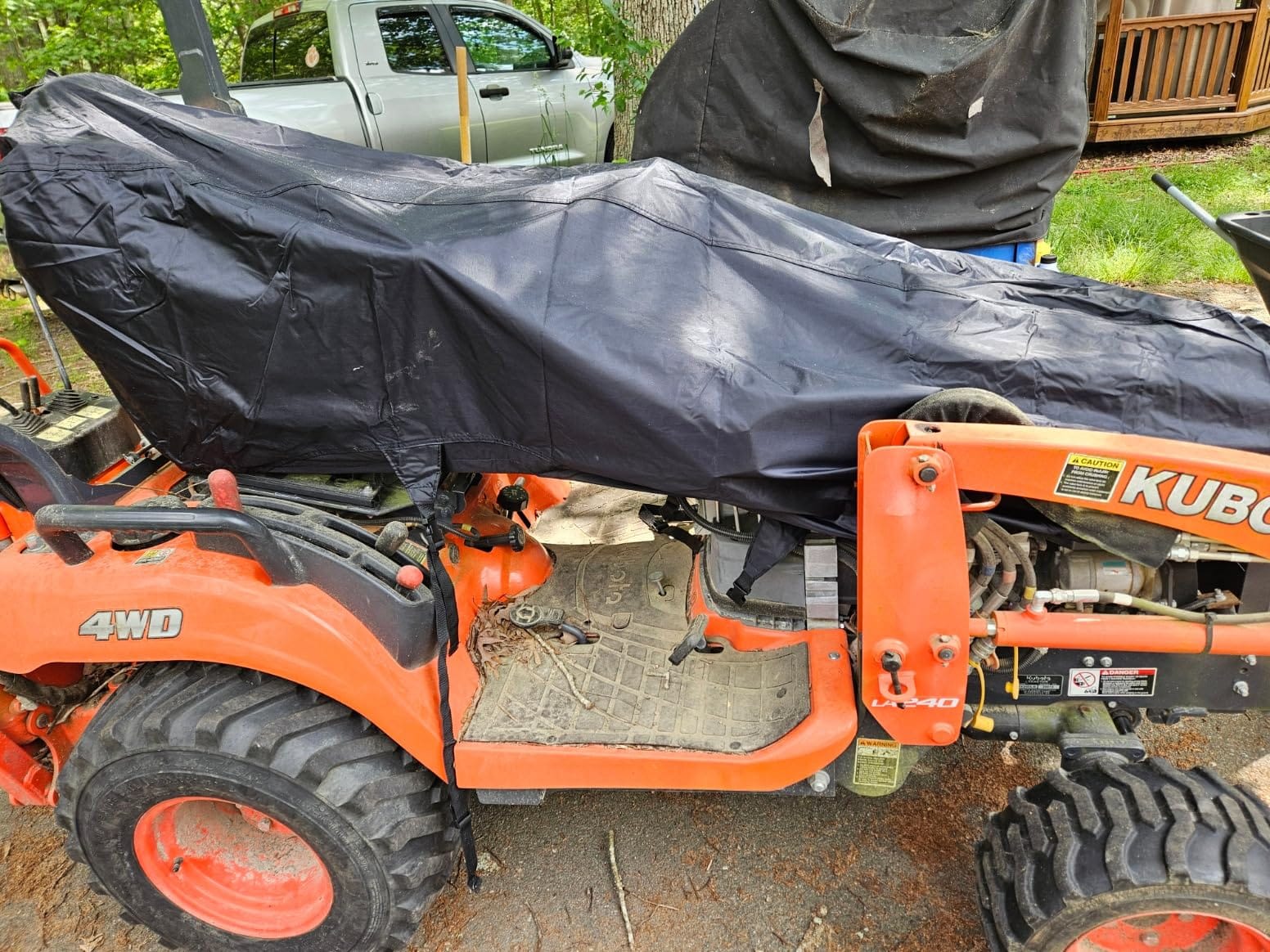 Tractor Cover Waterproof Compatible with Kubota, John Deere, Mahindra, Bobcat Compact Utility Tractor Cowling Cover Heavy Duty Tractor Accessories customer photo 1