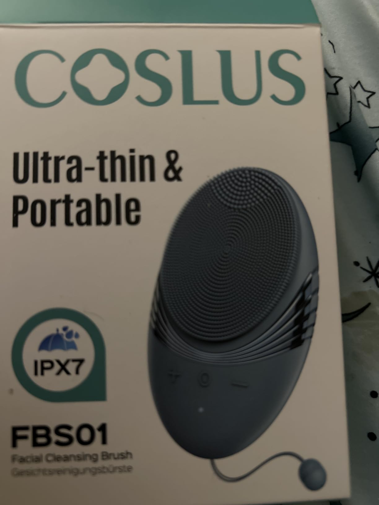 COSLUS FBS01 Facial Cleansing Brush Face Scrubber, Compact for Travel | Rechargeable, Gentle Silicone, 5 Cleansing Modes, Deep Cleaning for Men & Women, Removing Blackhead Exfoliating, Purple customer photo 2