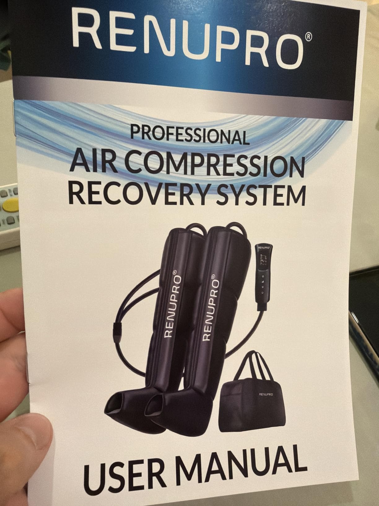 Leg Compression Massager, Air Compression Boots for Circulation | Full-leg sequential air compression for circulation & faster recovery; athlete recovery system, dynamic air, USA owned customer photo 1