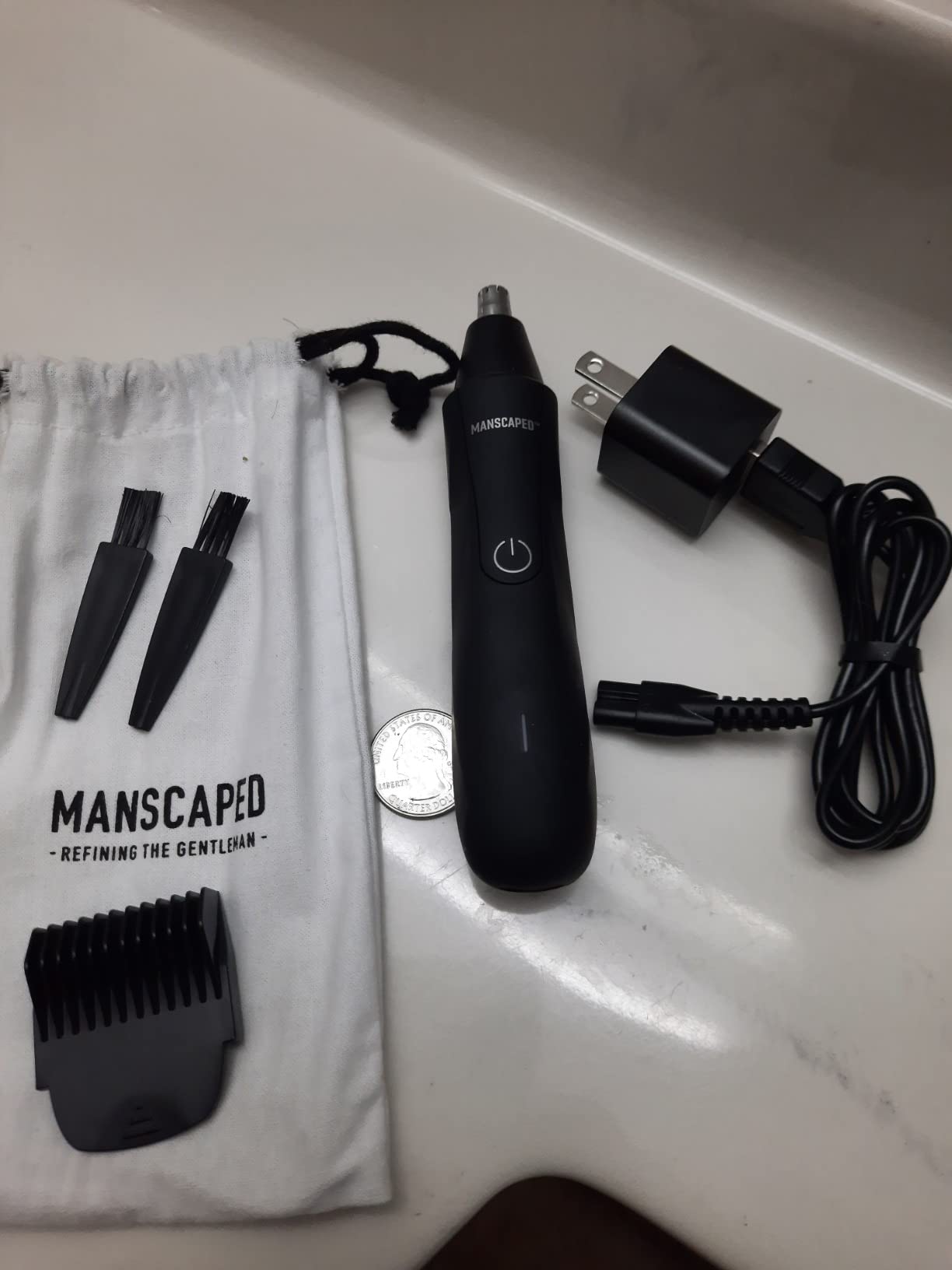 MANSCAPED The Lawn Mower 4.0 PRO - Groin & Body Hair Trimmer, Updated SkinSafe Trimmer Blade, Waterproof Wet/Dry Groomer, USB-C & Wireless Charging Compatible, Men's Ball Shaver with Travel Lock customer photo 2
