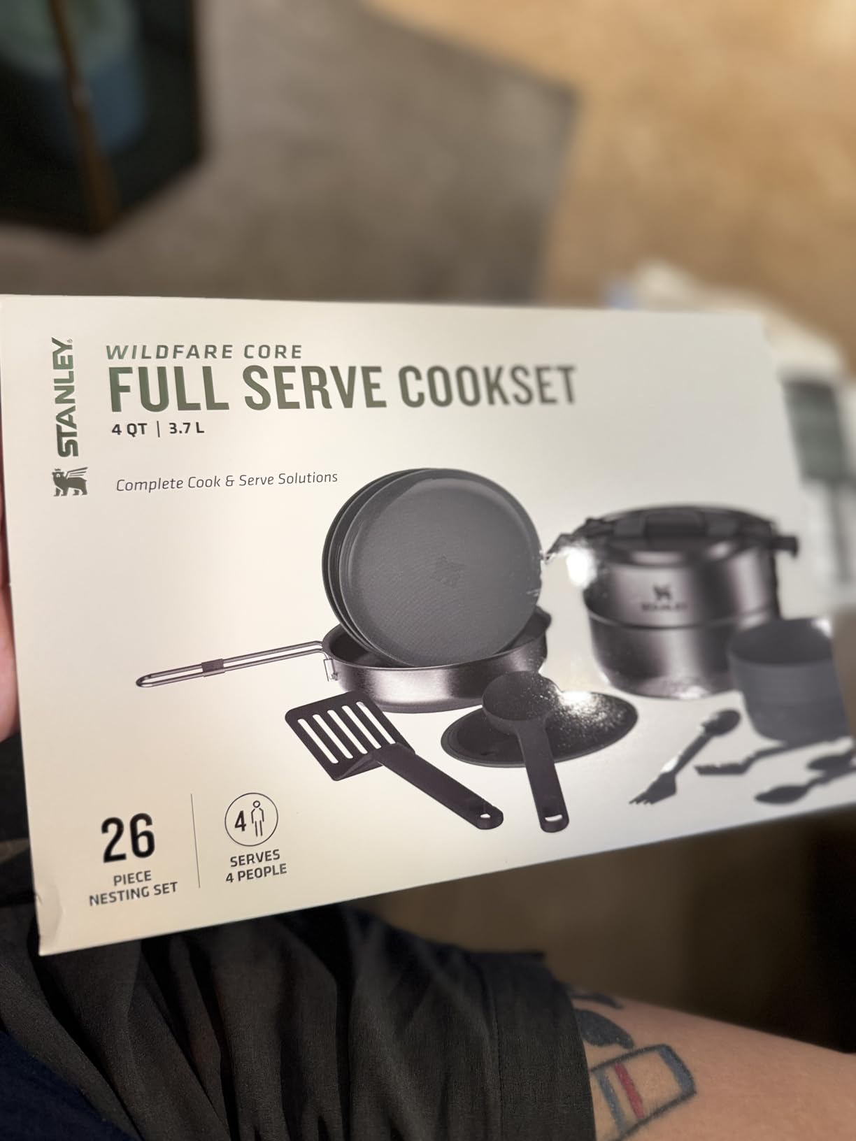 Stanley Wildfare Core 26-Piece Complete Camp Kitchen Cook Set | 4 qt Pot with Lid, 8in Fry Pan | 4 Table Settings, Plates, Bowls, Utensils | Camping Essentials for Your Camp Kitchen | BPA-Free customer photo 1