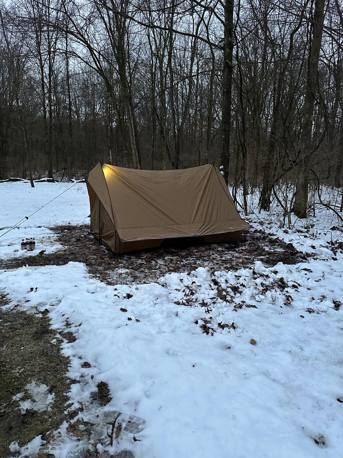 POMOLY Camping Hot Tent Cabin Tent, Chalet 70 Series Portable Wall Tents with Stove Jack and Two Poles for 2-3 Person Hiking, Backpacking customer photo 2
