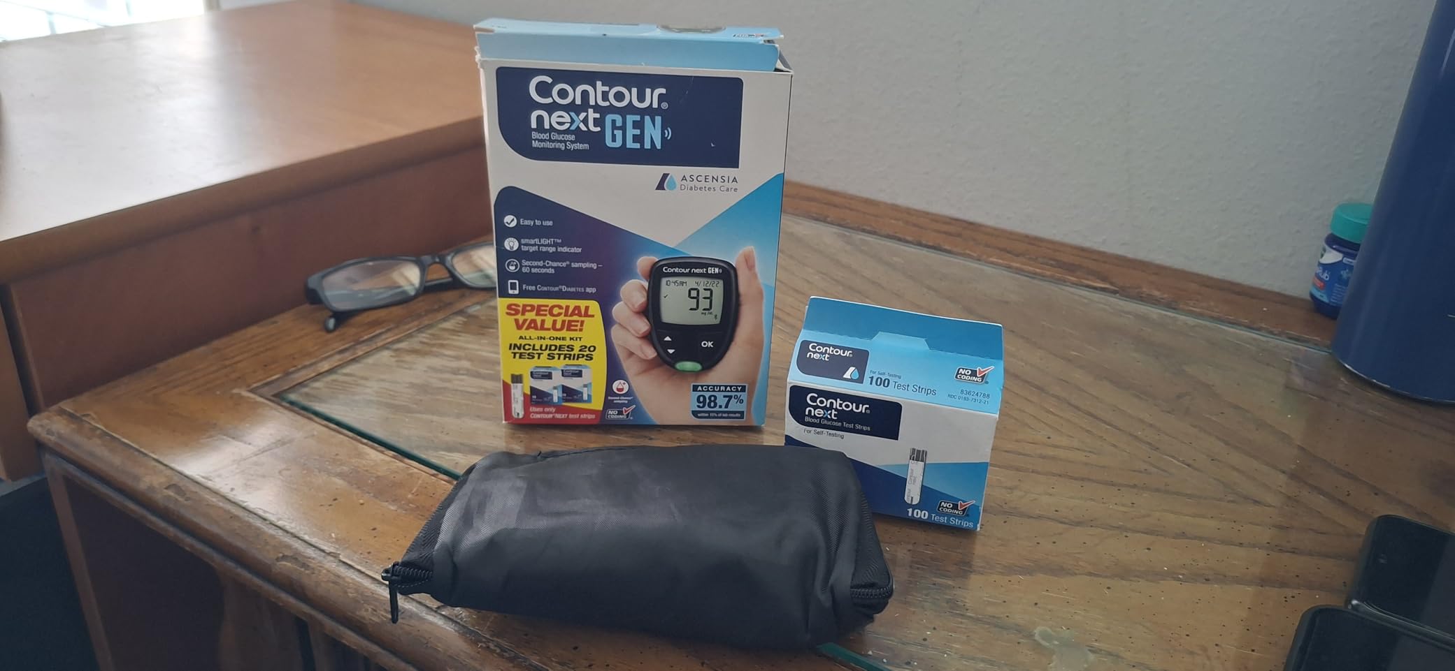 Ascensia CONTOUR NEXT GEN Blood Glucose Monitor All in One Kit + 20 Strips | Includes 20 Test Strips, Accurate Blood Sugar Monitor, Easy-to-Use Glucose Meter, Portable, Reliable Diabetes Testing Kit customer photo 2