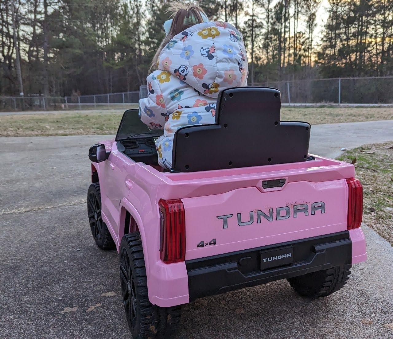MINIATURE MOTORS Licensed Toyota Tundra Kids Ride on Truck Car Remote Control 12V 7Ah Battery Electric Car for Toddlers Trunk Bluetooth Music Player 4 Wheel Full Suspension Gift for Boys Girls-Grey customer photo 1