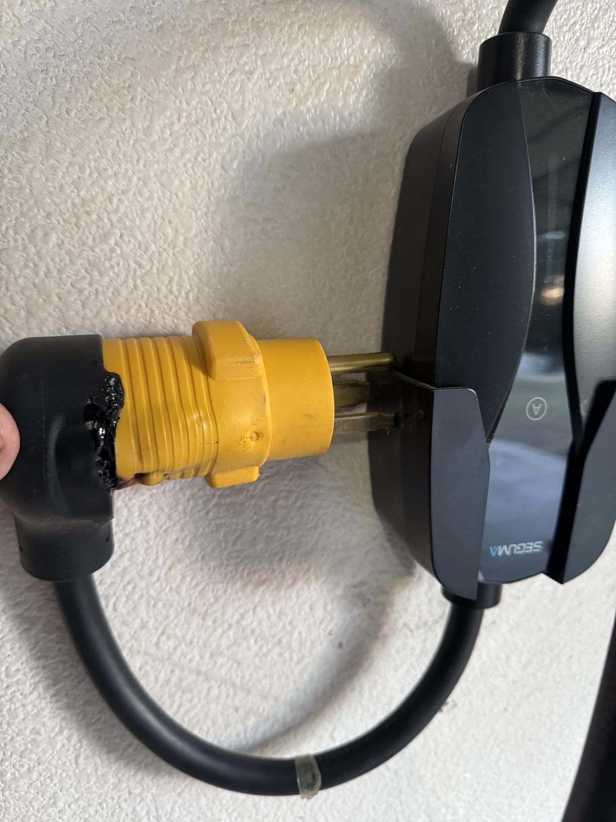 SEGUMA 32A Level 2 EV Charger, J1772 Charger with NEMA 14-50 Plug | 240V Charging, Adjustable Current (10-32A), 25FT UL Listed Cord, Portable EVSE Compatible with Electric Vehicles and PHEVs customer photo 1