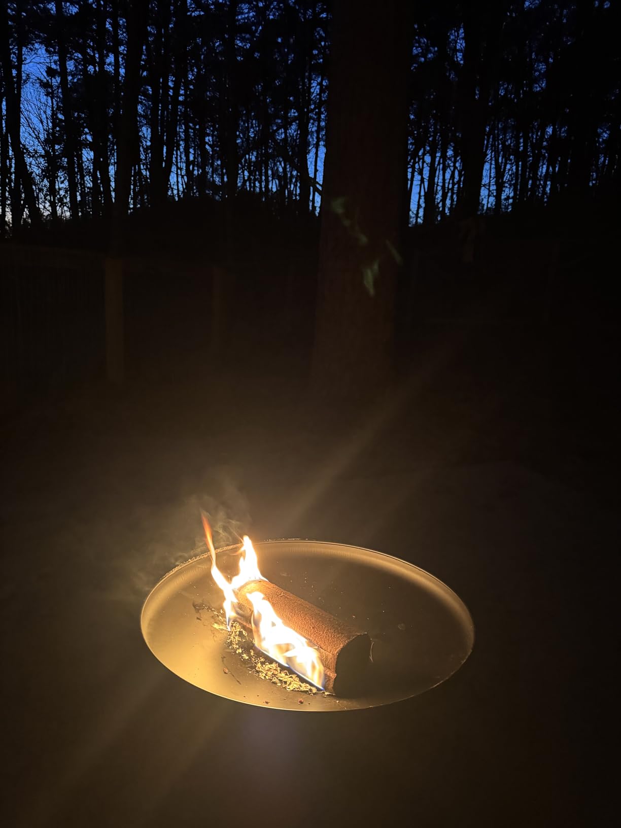GasOne 23 in Outdoor Wood Burning Fire Pit Durable Alloy Steel Fire Pits for Outside Small Fire Pit for Backyard, Porch, Deck, Camping, BBQ customer photo 2
